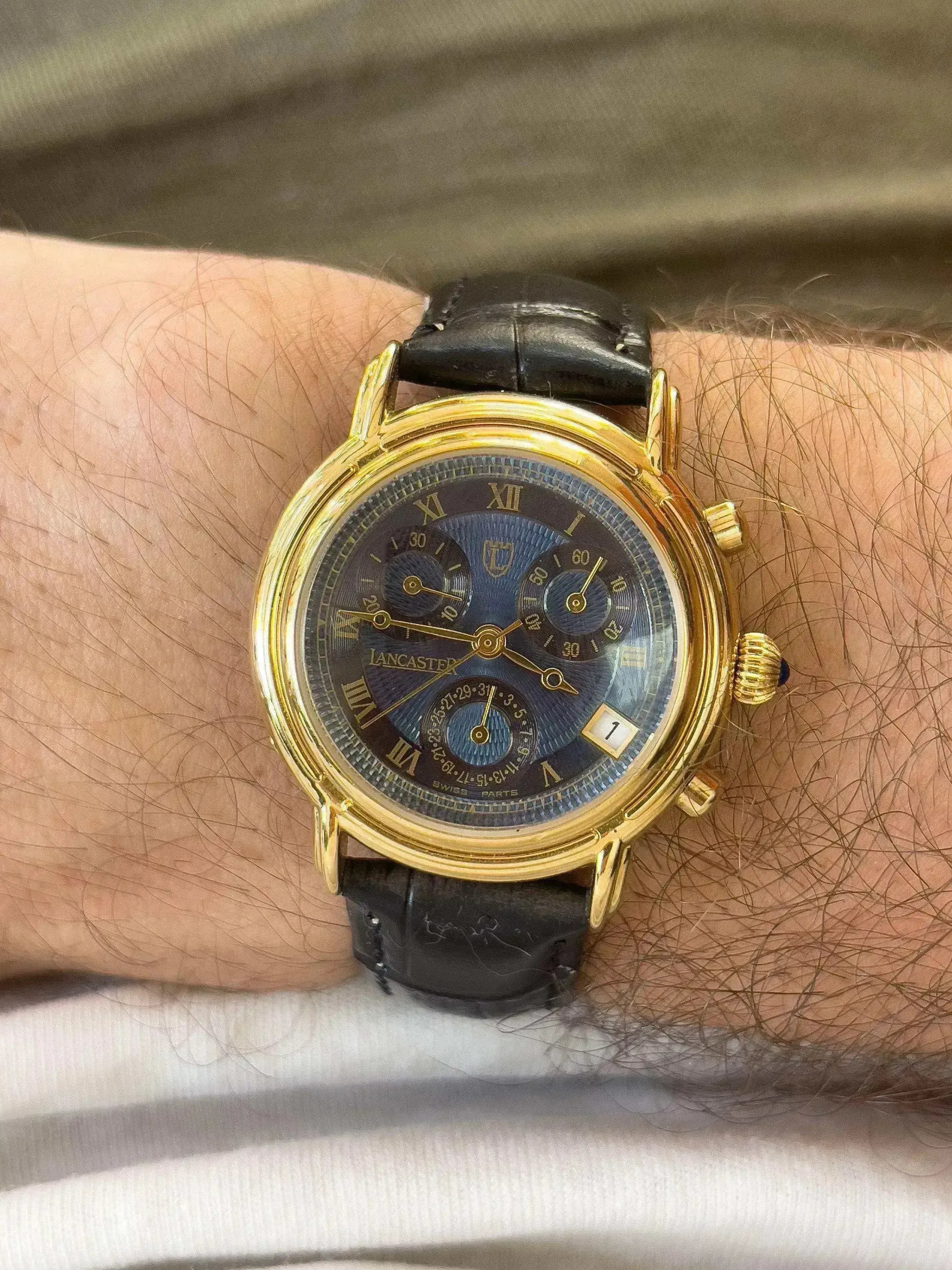 Lancaster - Blue Dial Chronographe - 1990s - Atelier Victor