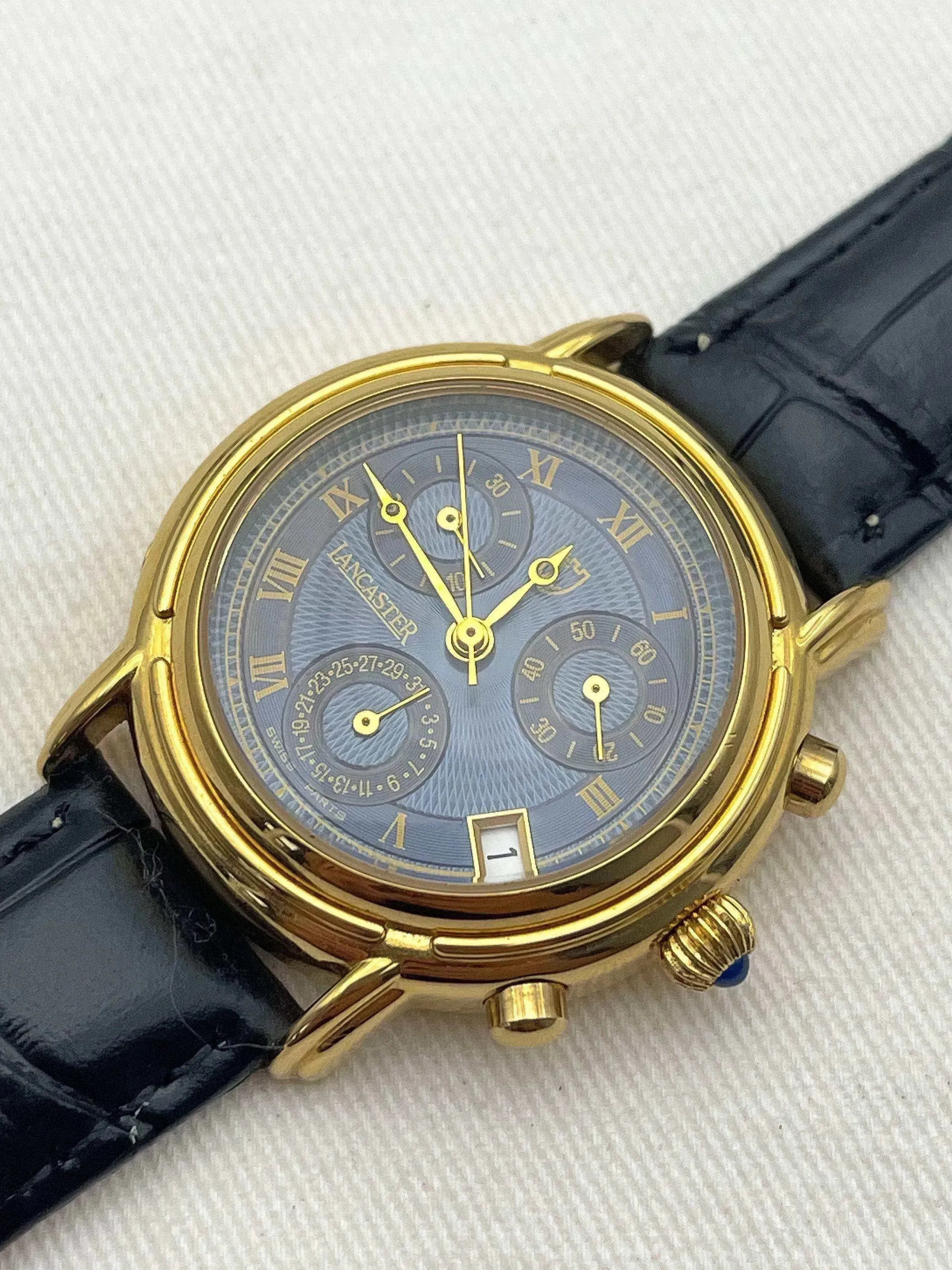 Lancaster - Blue Dial Chronographe - 1990s - Atelier Victor