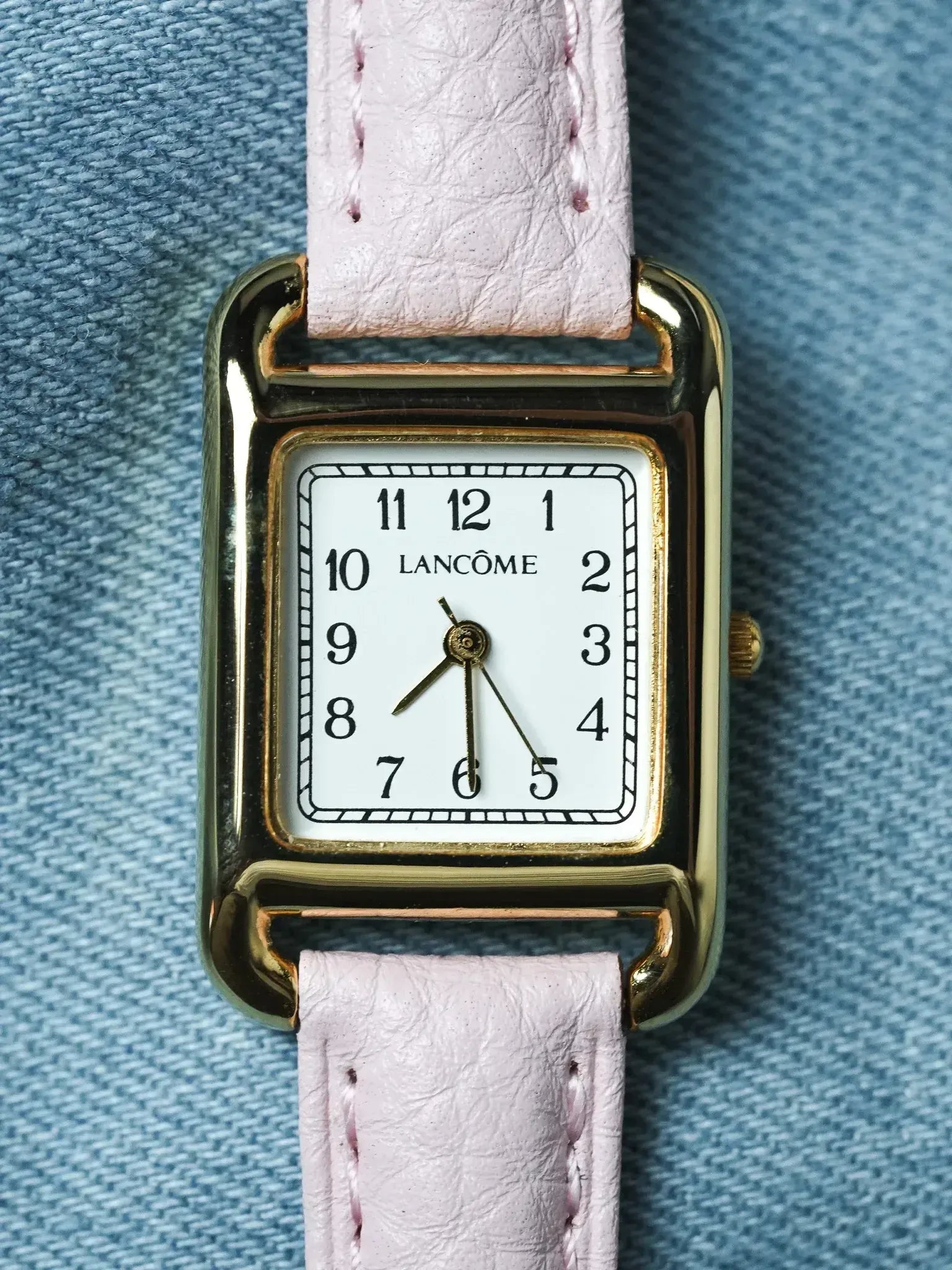 Lancôme - Tank Or Rectangulaire Cadran blanc - 2000s - Atelier Victor