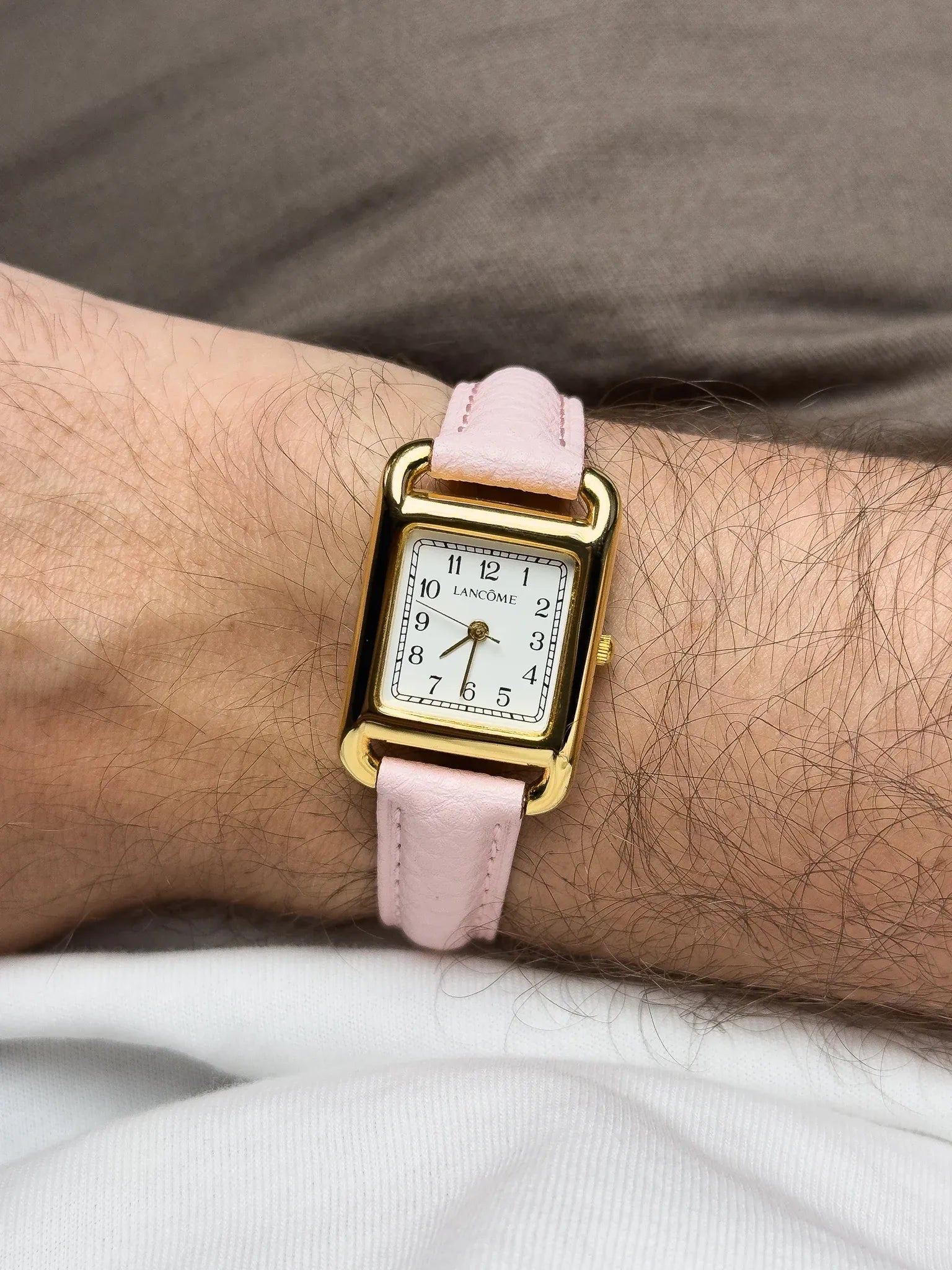 Lancôme - Tank Or Rectangulaire Cadran blanc - 2000s - Atelier Victor