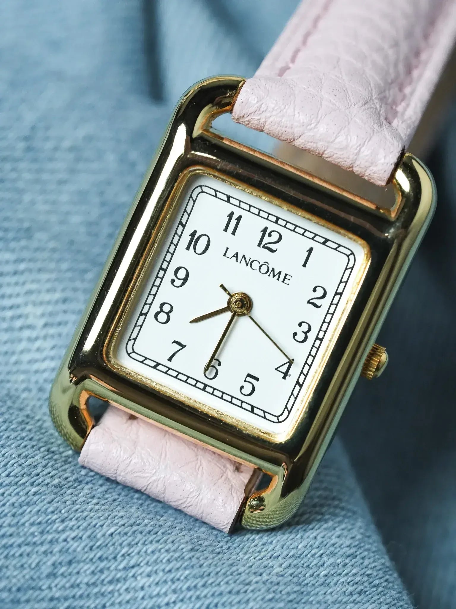 Lancôme - Tank Or Rectangulaire Cadran blanc - 2000s - Atelier Victor