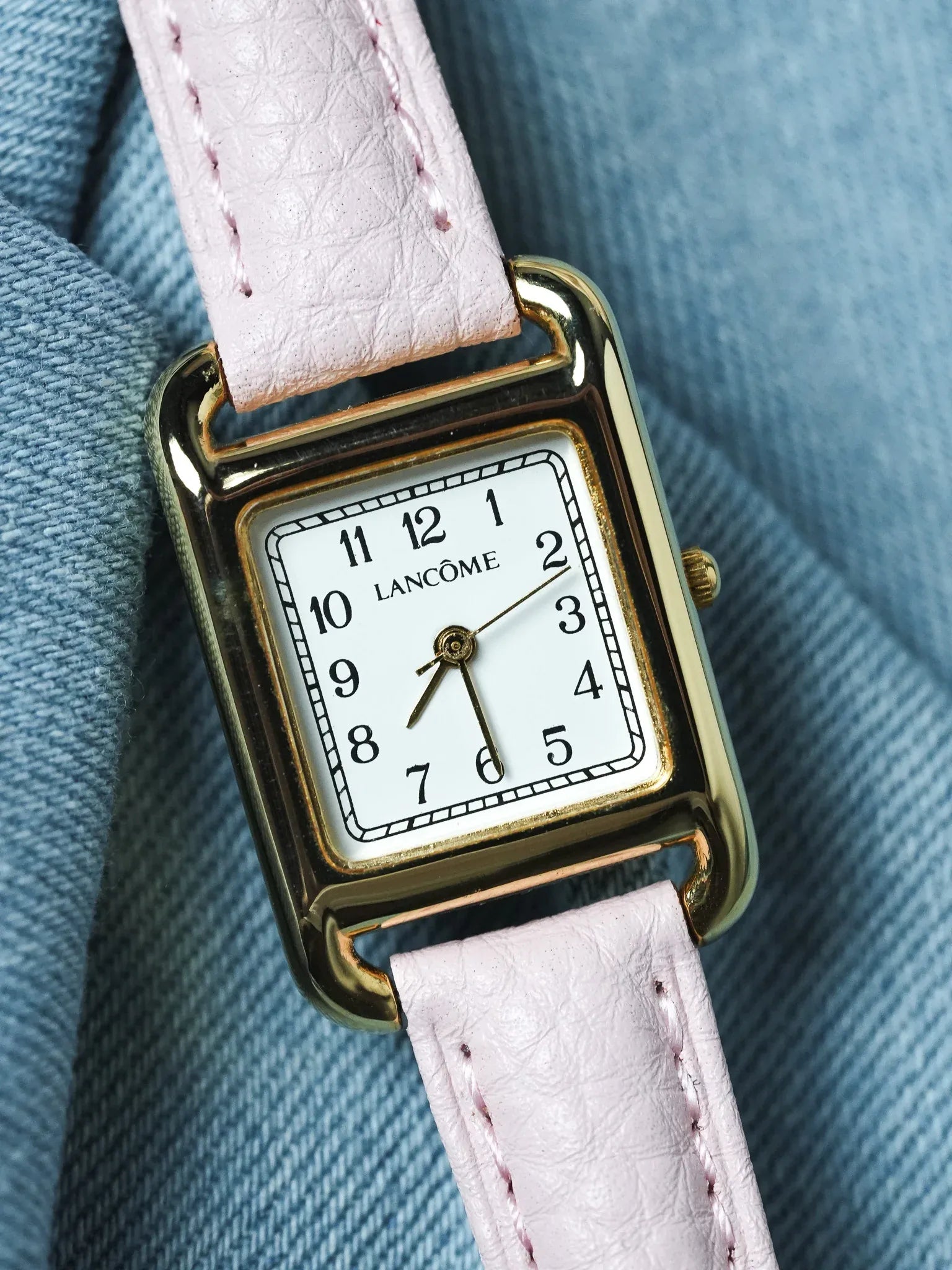 Lancôme - Tank Or Rectangulaire Cadran blanc - 2000s - Atelier Victor