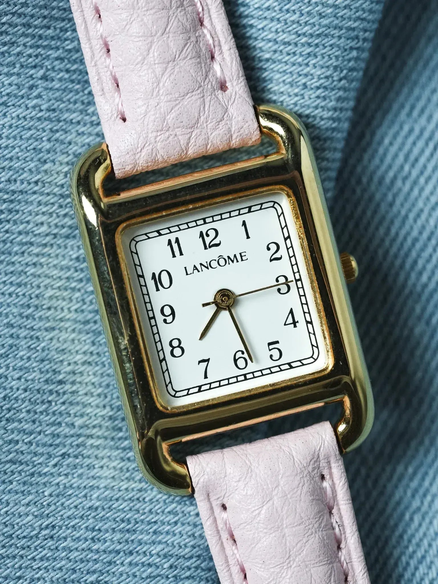 Lancôme - Tank Or Rectangulaire Cadran blanc - 2000s - Atelier Victor