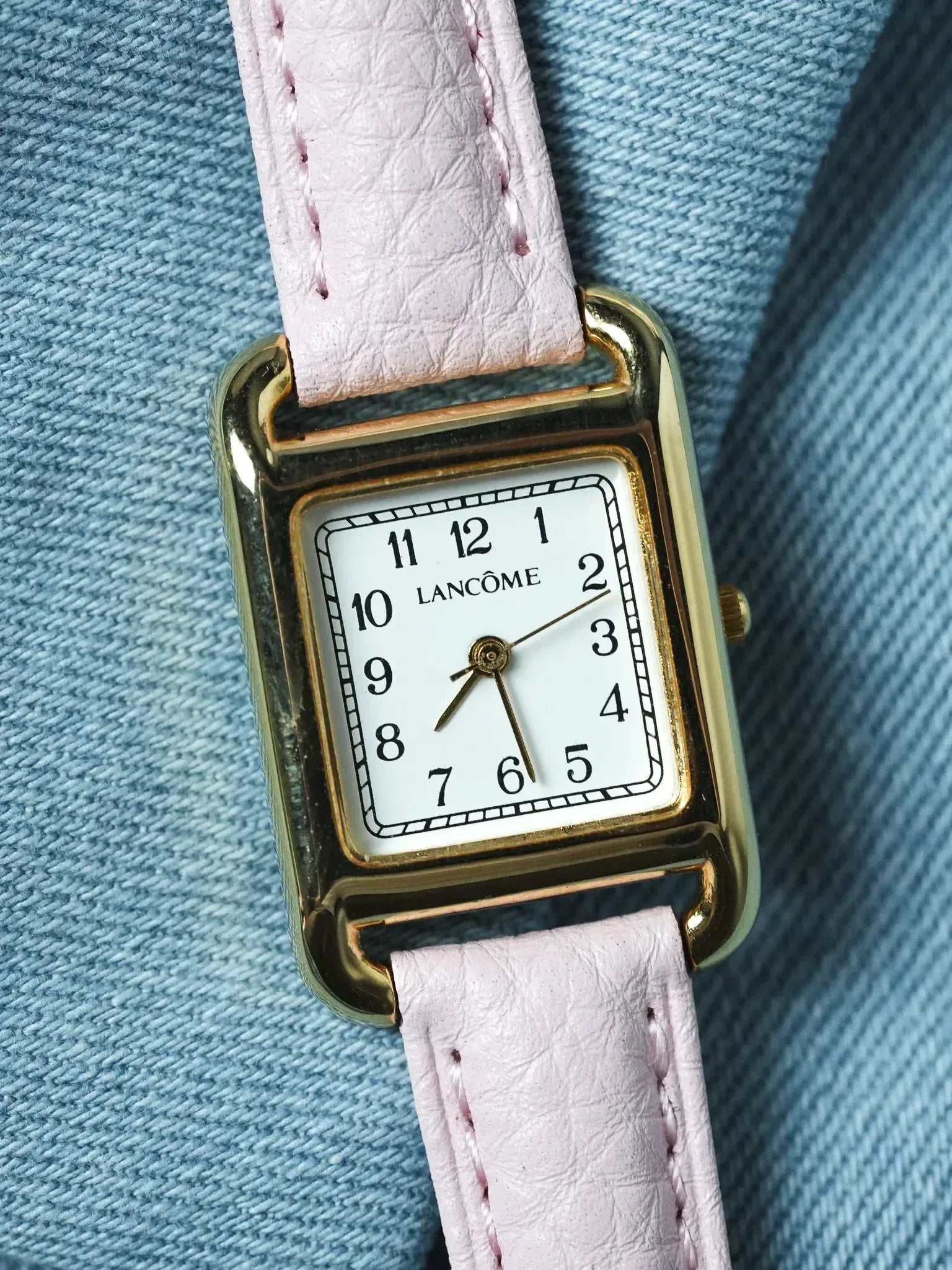 Lancôme - Tank Or Rectangulaire Cadran blanc - 2000s - Atelier Victor