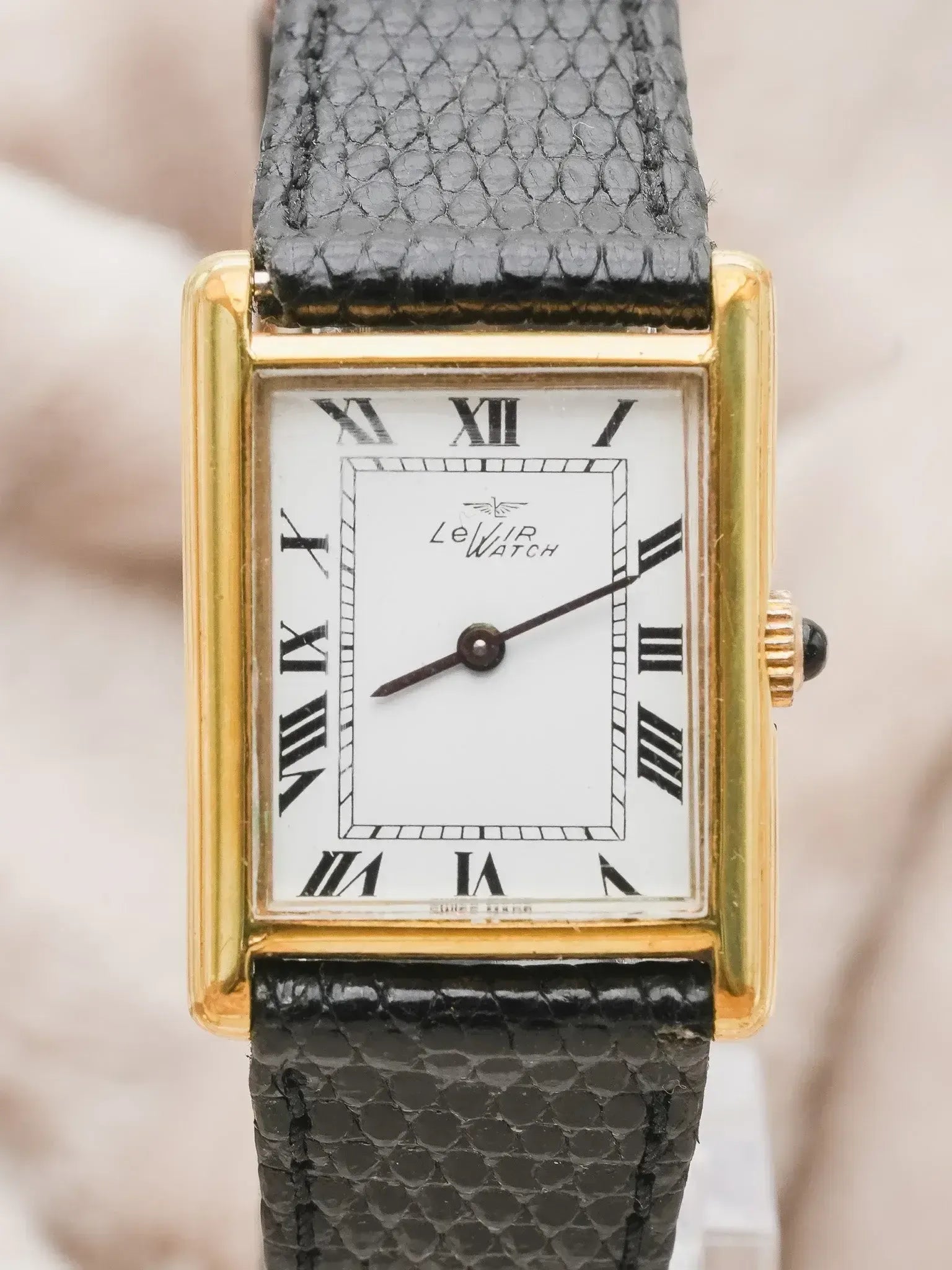 Levir Watch - Tank Plaqué or double épaisseur - 1980s - Atelier Victor