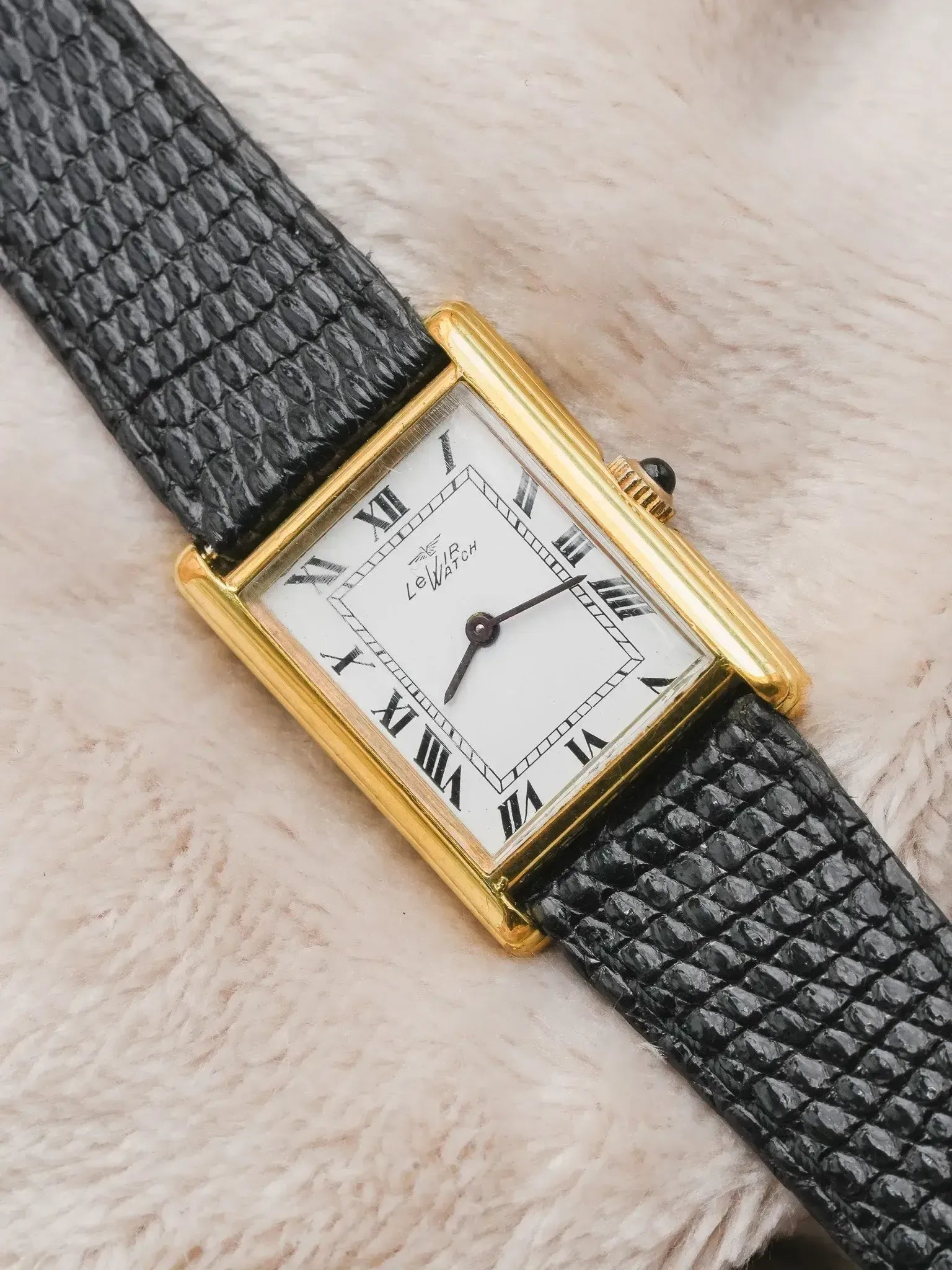 Levir Watch - Tank Plaqué or double épaisseur - 1980s - Atelier Victor