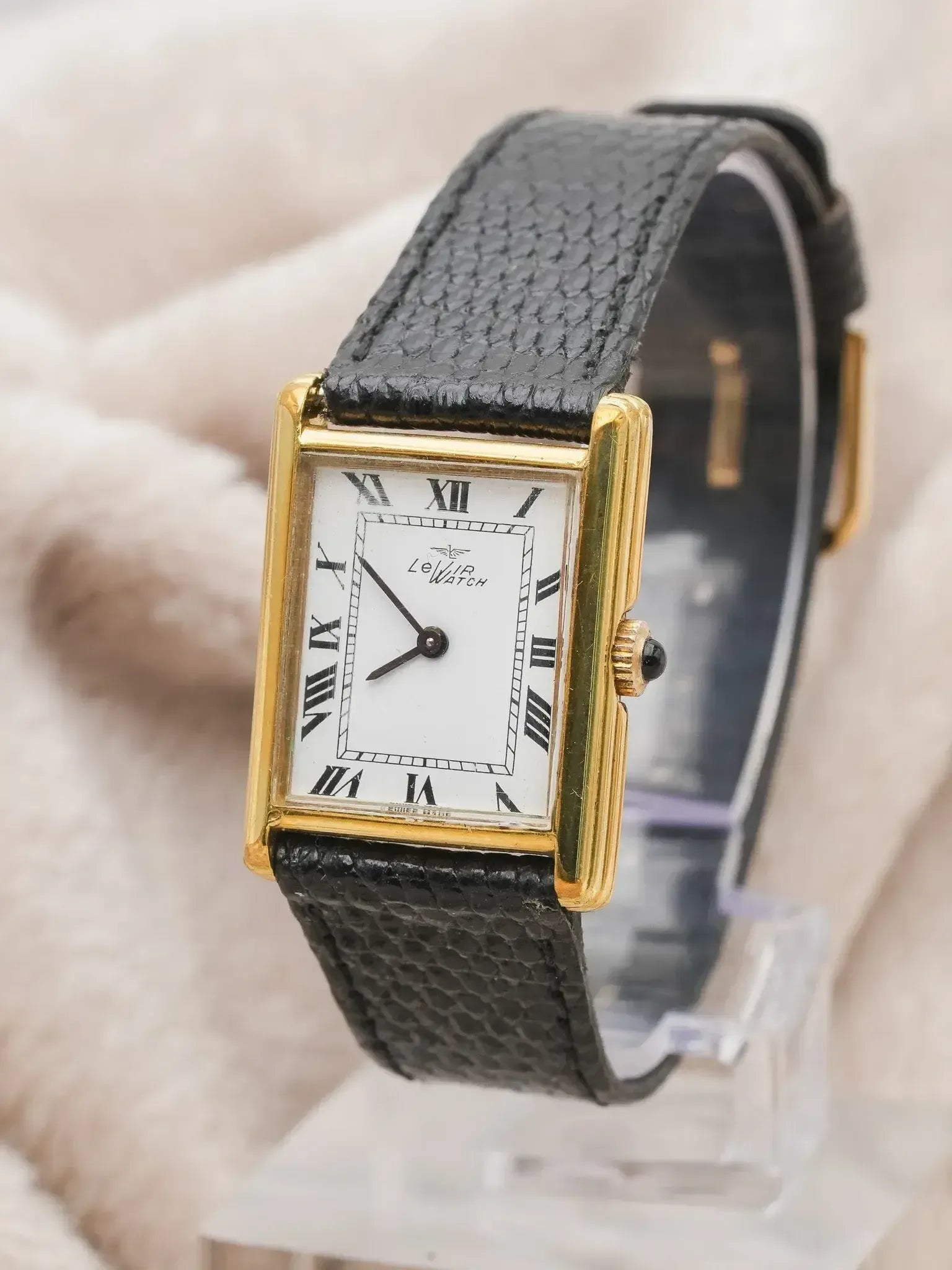 Levir Watch - Tank Plaqué or double épaisseur - 1980s - Atelier Victor
