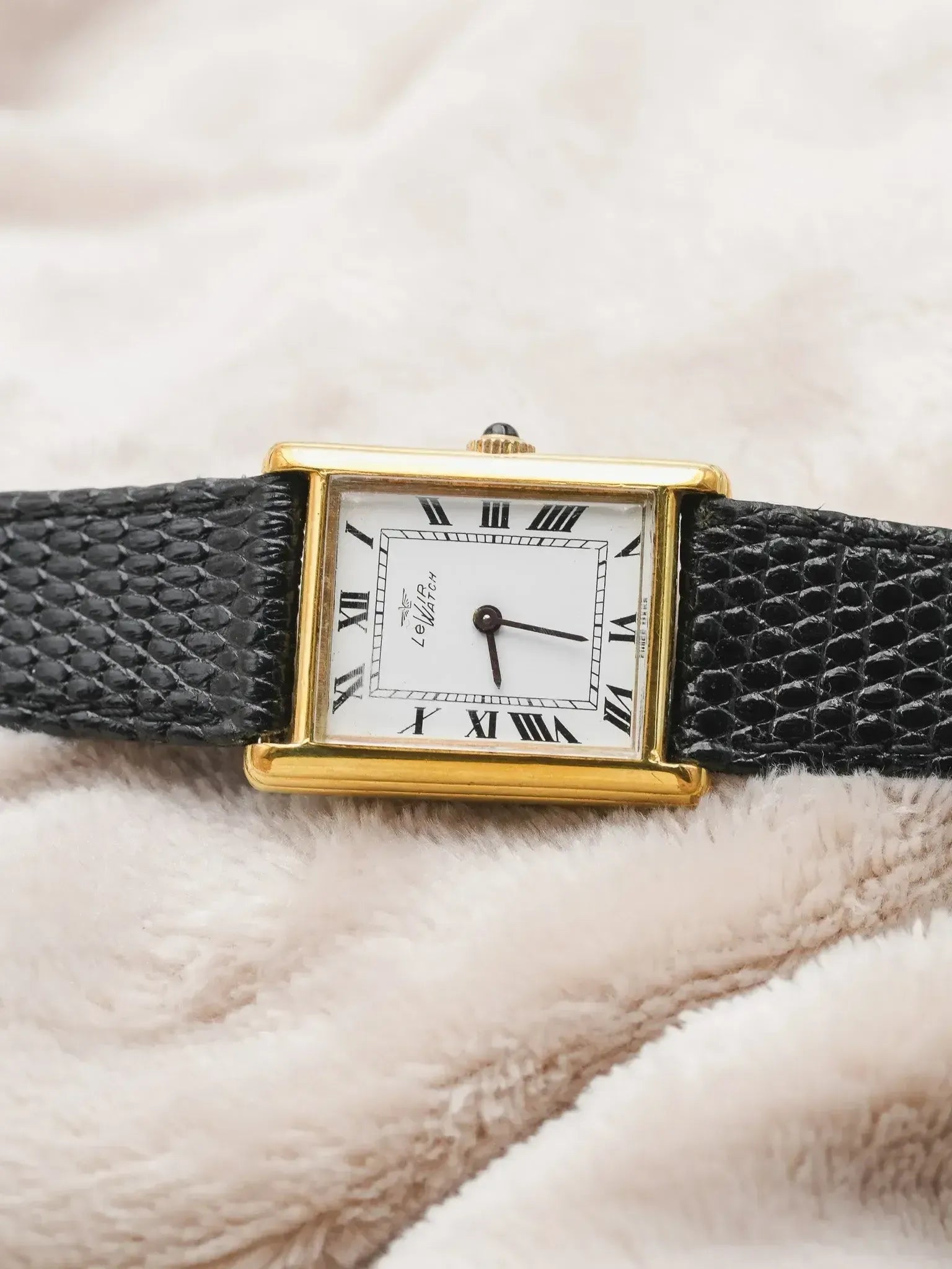Levir Watch - Tank Plaqué or double épaisseur - 1980s - Atelier Victor