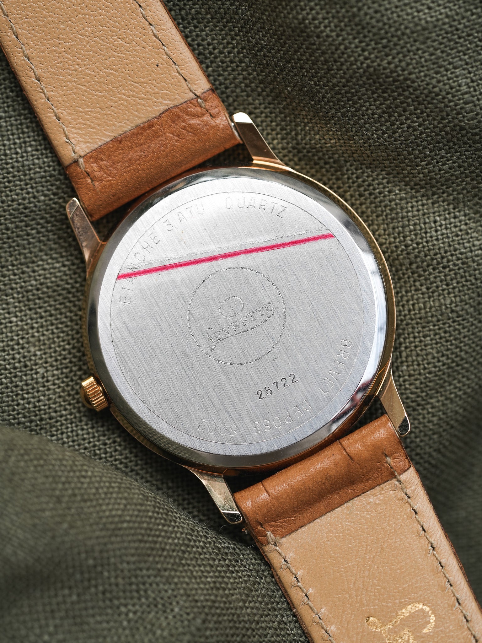 Levrette - Triple Calendar Plaqué or Blanc - NOS - 1990s - Atelier Victor Paris - Vintage Watch Shop Dubai