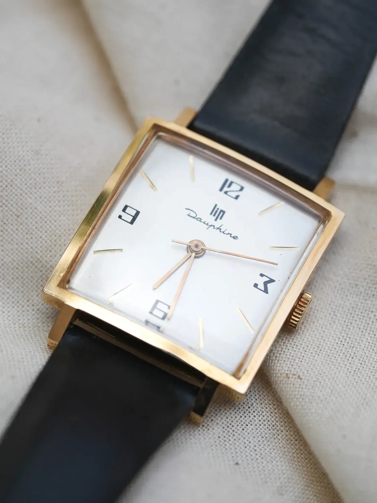 Lip - Dauphine Carré 3-6-9-12 plaqué or - 1970s - Atelier Victor