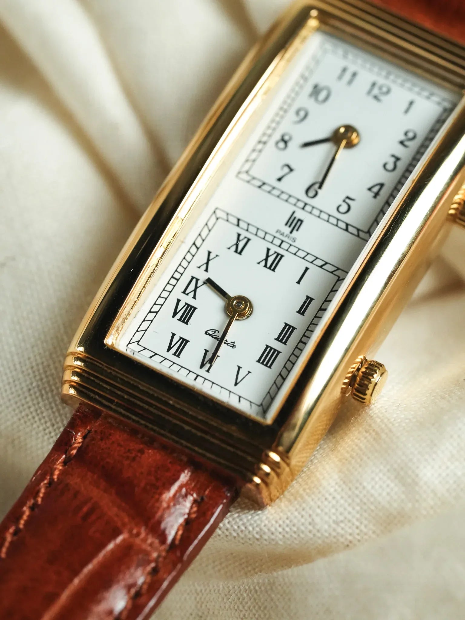 Lip - Double Fuseaux Horaires avec deux mouvements - Boite & Papier - 1990s - Atelier Victor