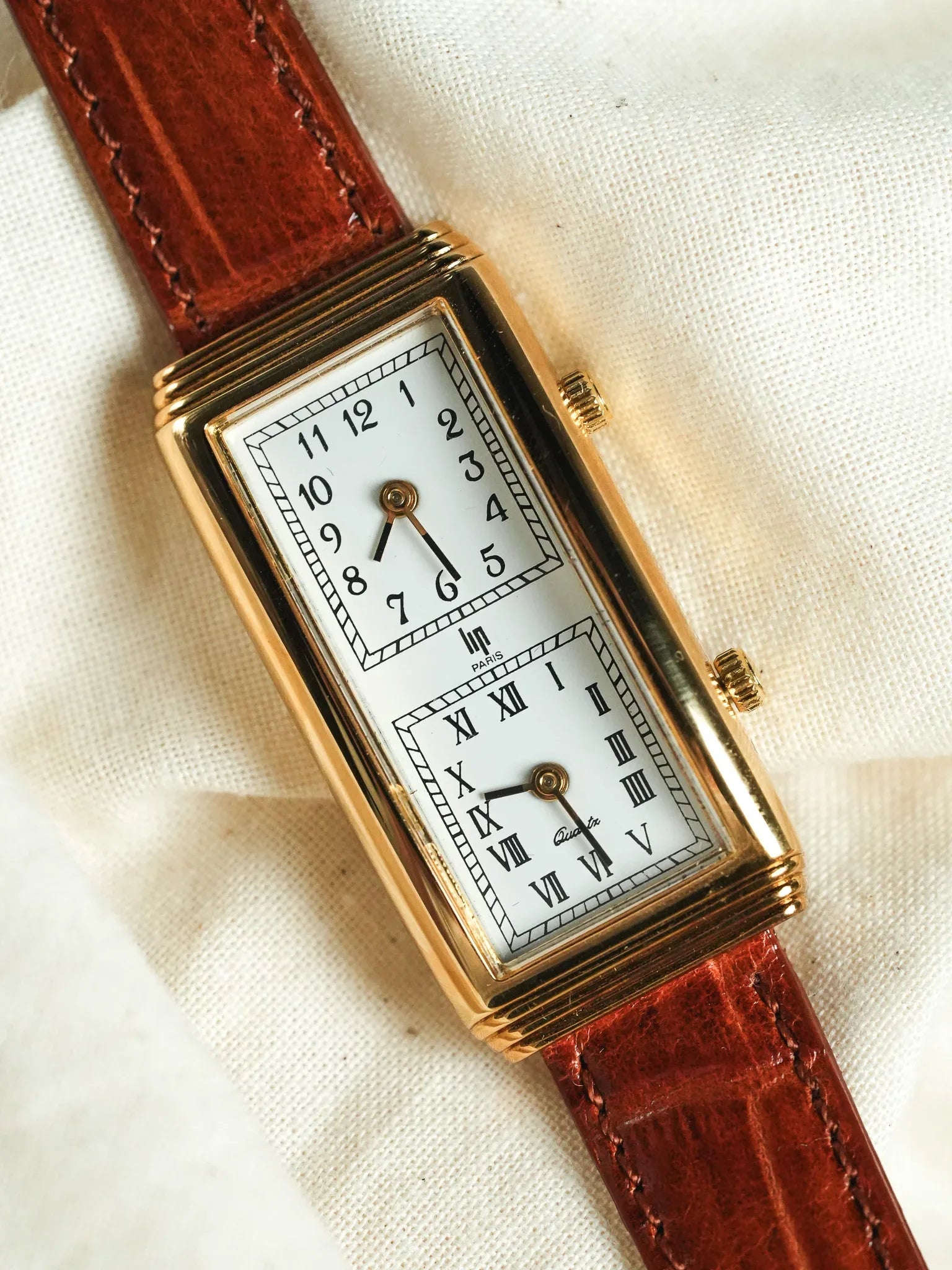 Lip - Double Fuseaux Horaires avec deux mouvements - Boite & Papier - 1990s - Atelier Victor