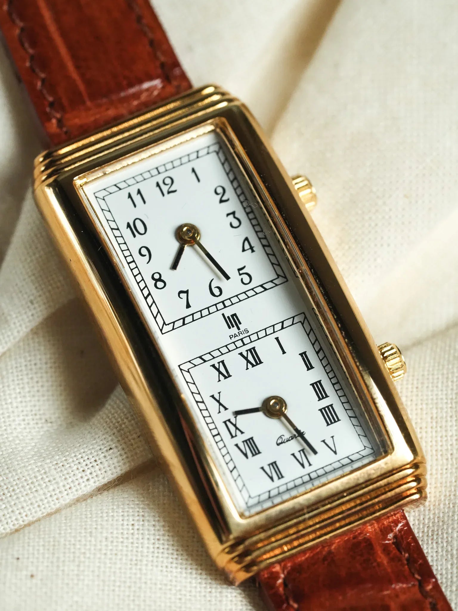 Lip - Double Fuseaux Horaires avec deux mouvements - Boite & Papier - 1990s - Atelier Victor - Vintage Shop