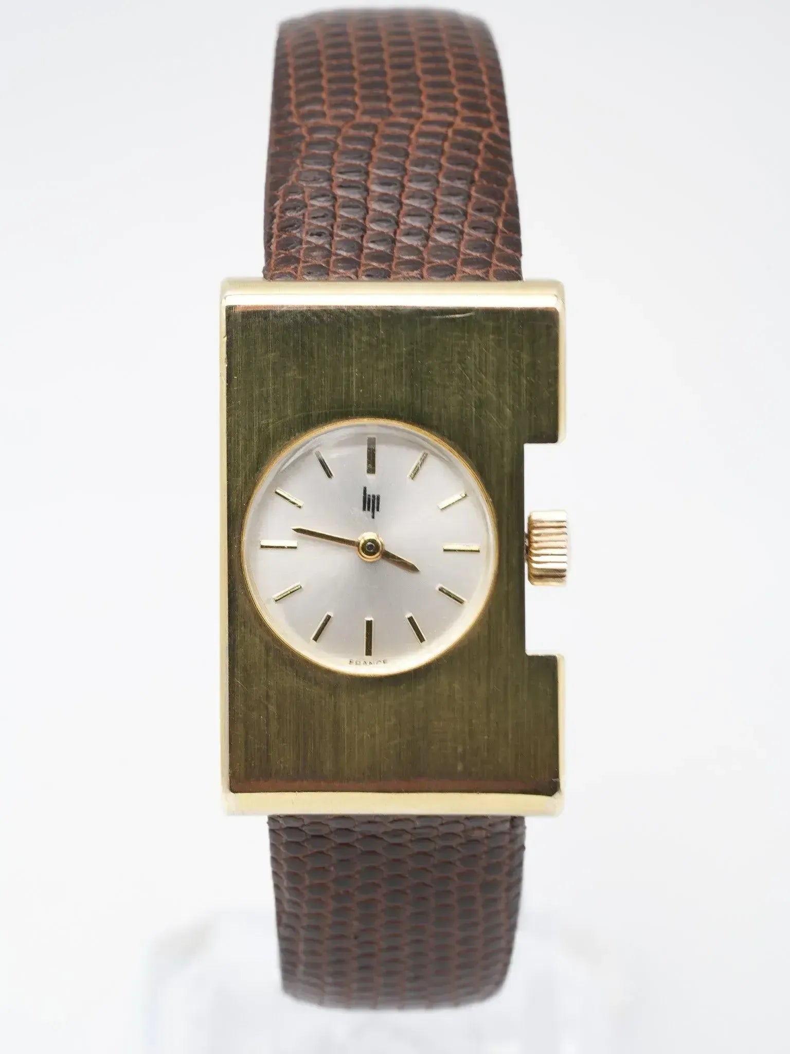 Lip - Isabelle Hebey Rectangle design plaqué or - 1970s - Atelier Victor