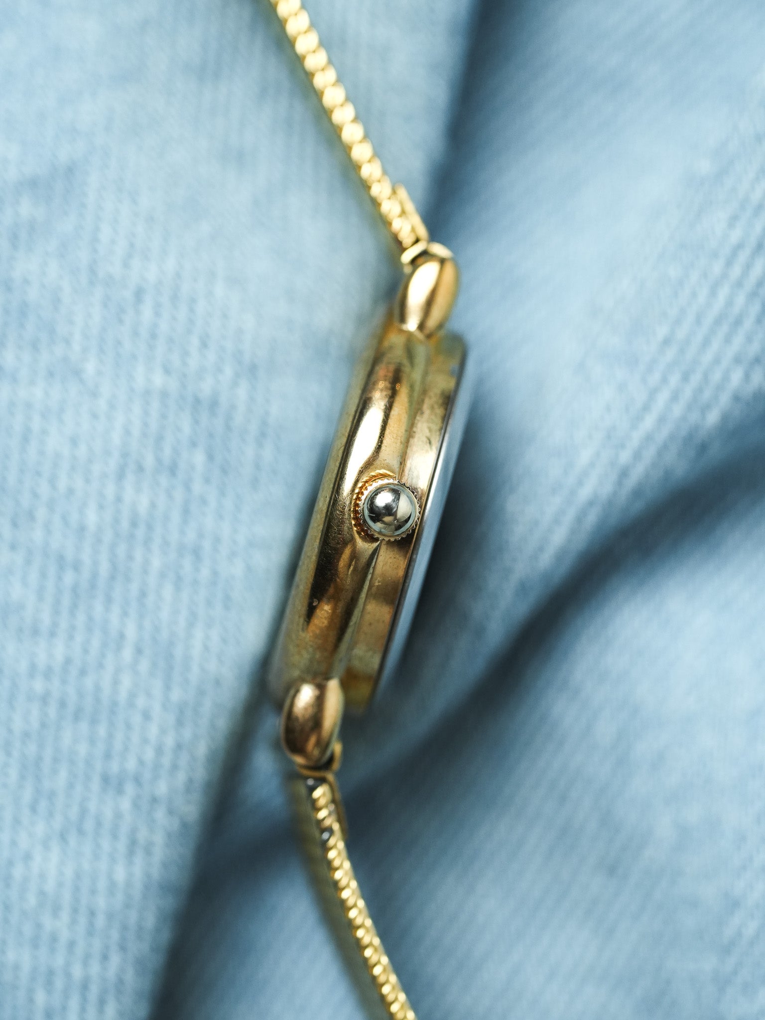Lip - Mini Ronde Or Cadran blanc - 2000s - Atelier Victor - Vintage Shop