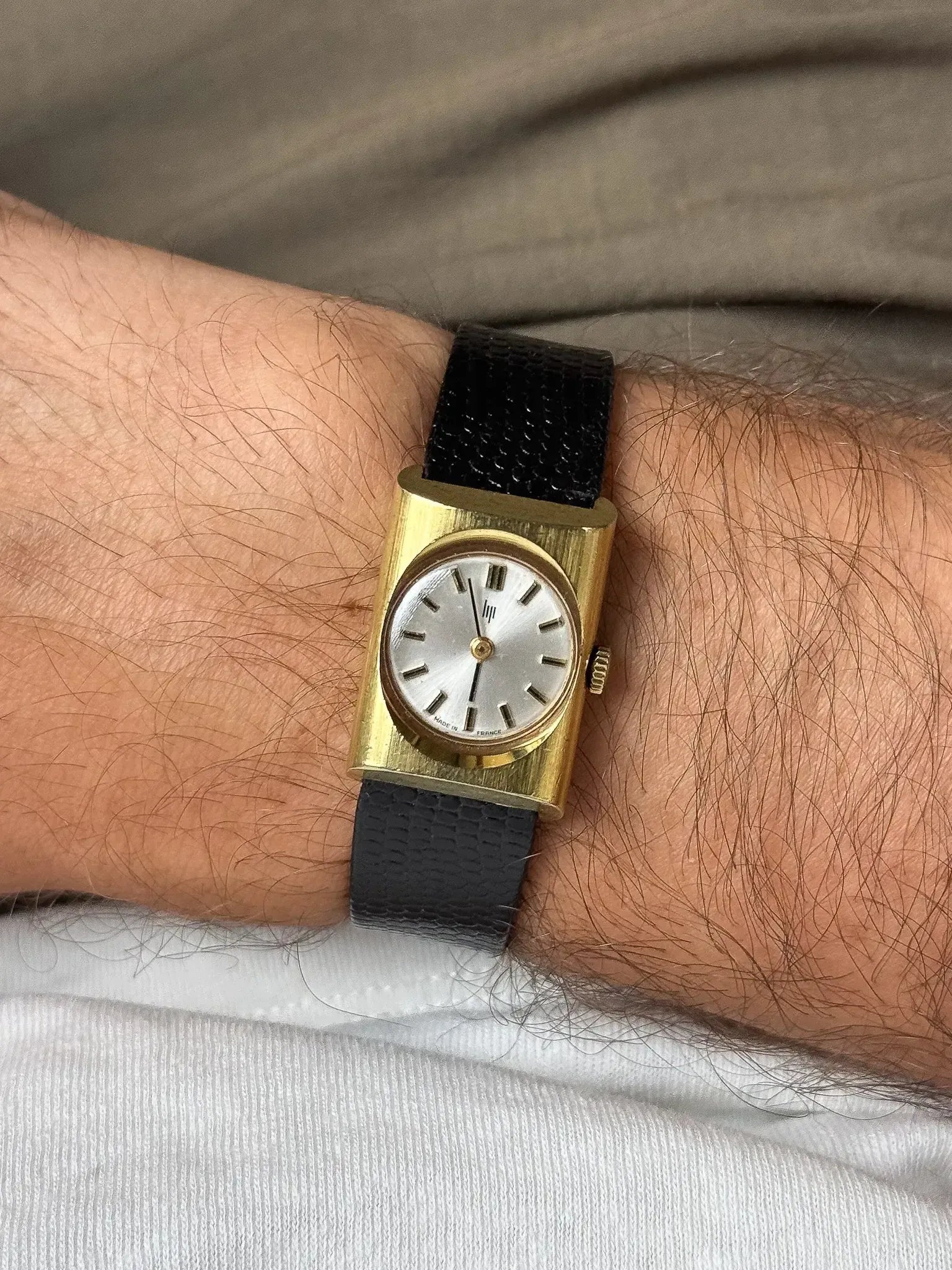 Lip - Petite Tank Disco Plaqué or - 1970s - Atelier Victor