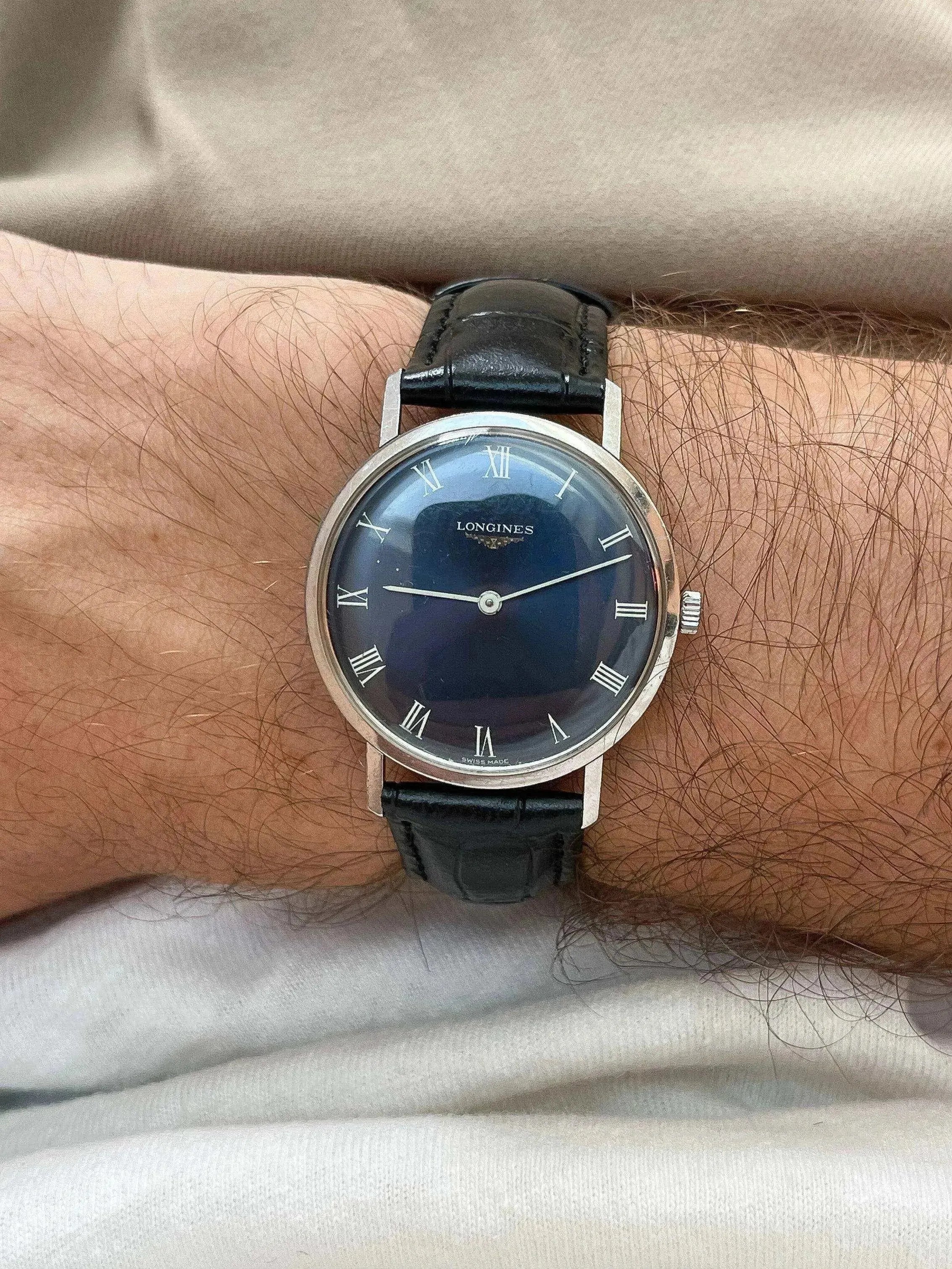 Longines - Acier Cadran Bleu nuit - 1974 - Atelier Victor
