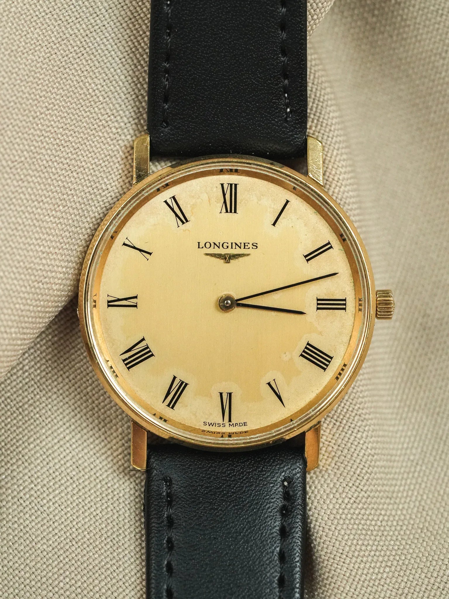 Longines - Boitier Plaqué or Index Romain - 1978 - Atelier Victor