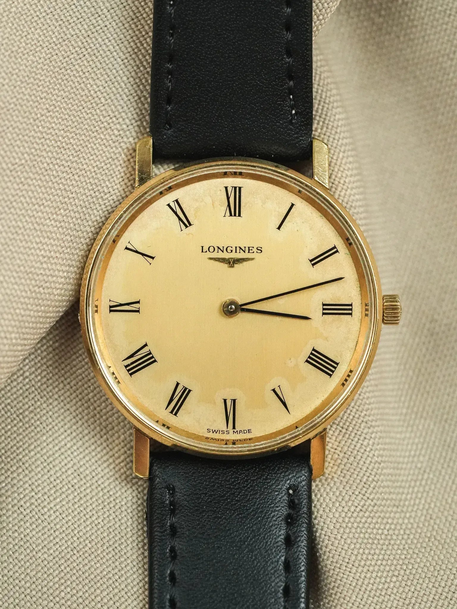 Longines - Boitier Plaqué or Index Romain - 1978 - Atelier Victor