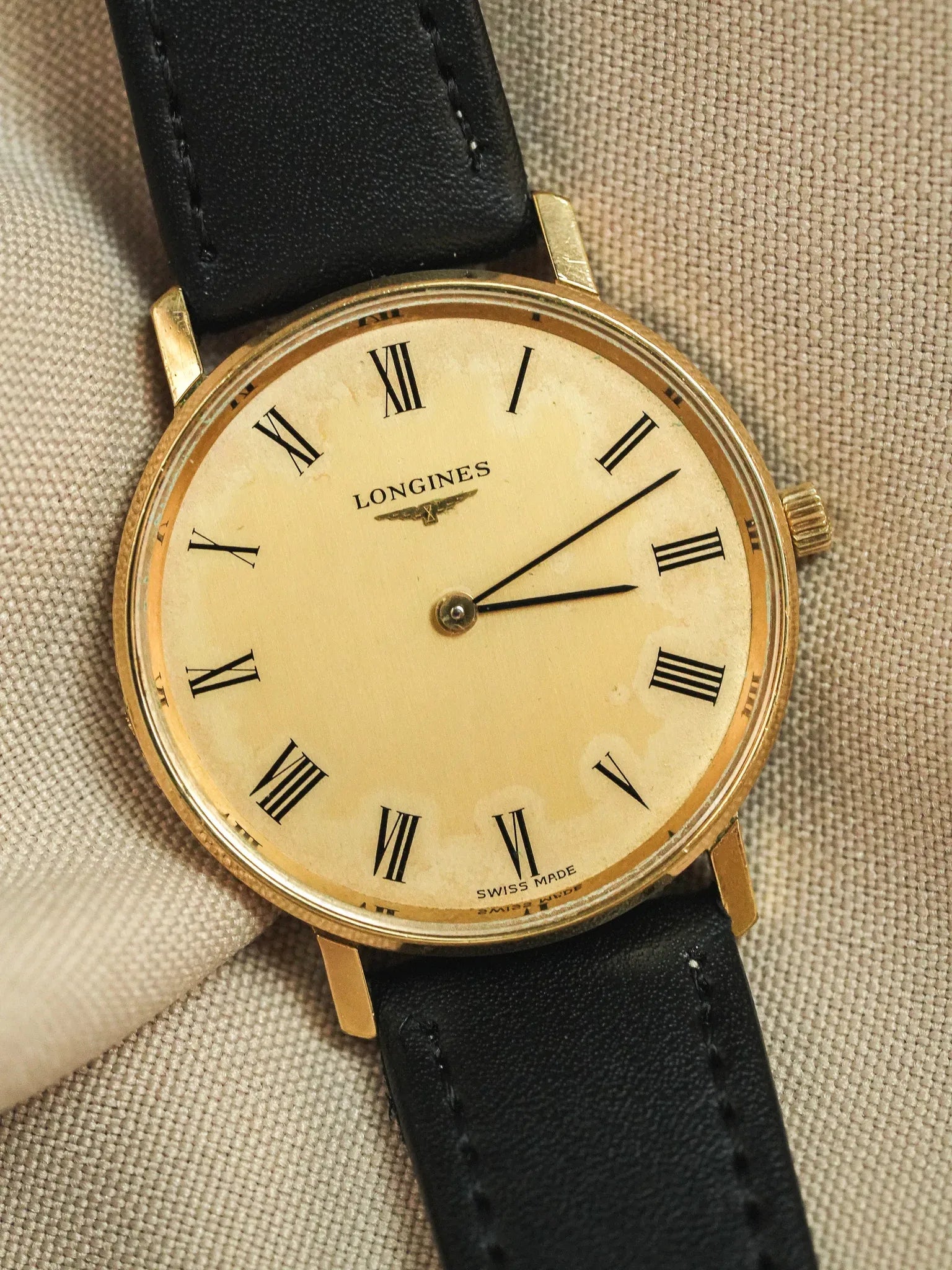 Longines - Boitier Plaqué or Index Romain - 1978 - Atelier Victor