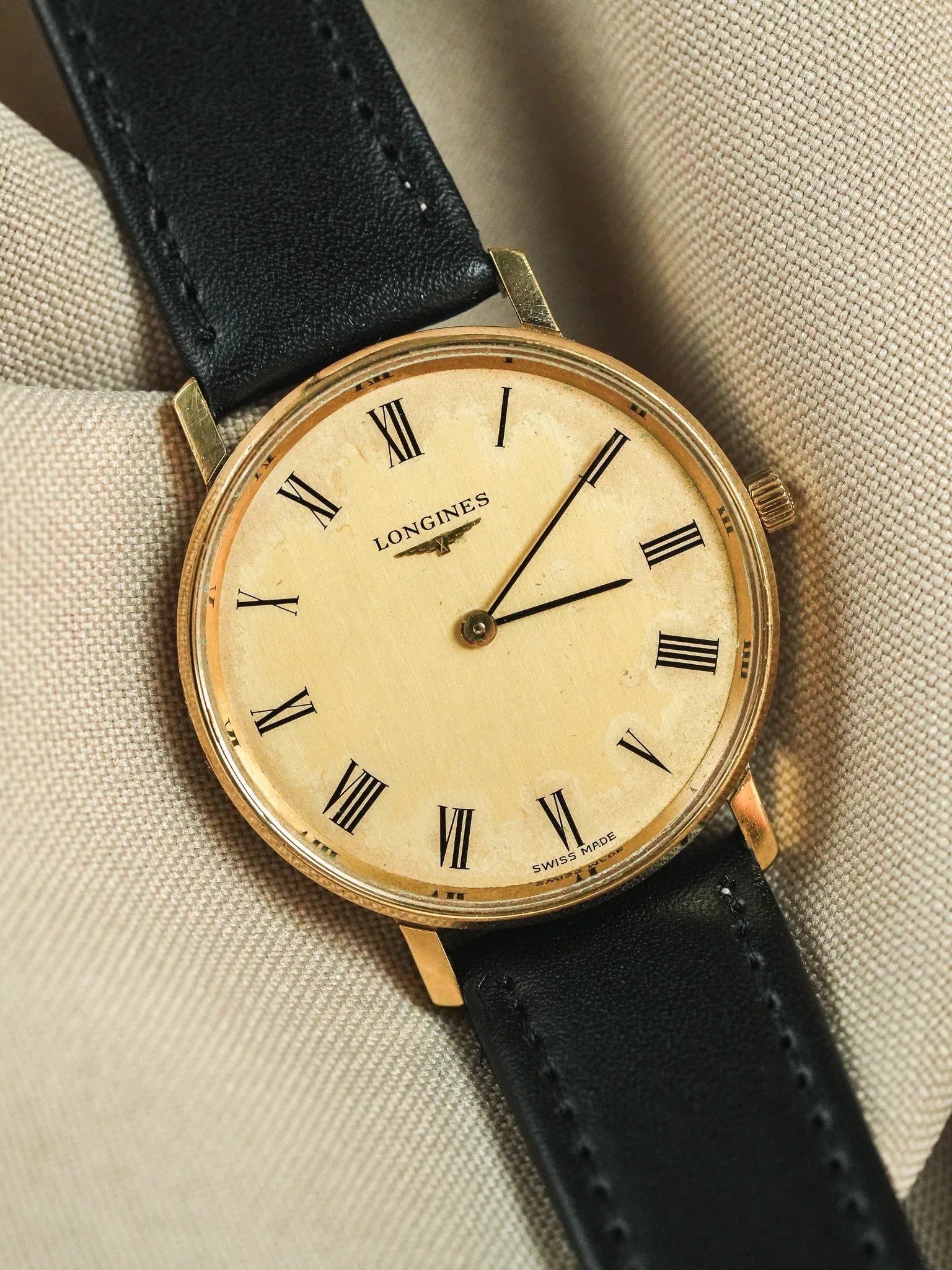 Longines - Boitier Plaqué or Index Romain - 1978 - Atelier Victor