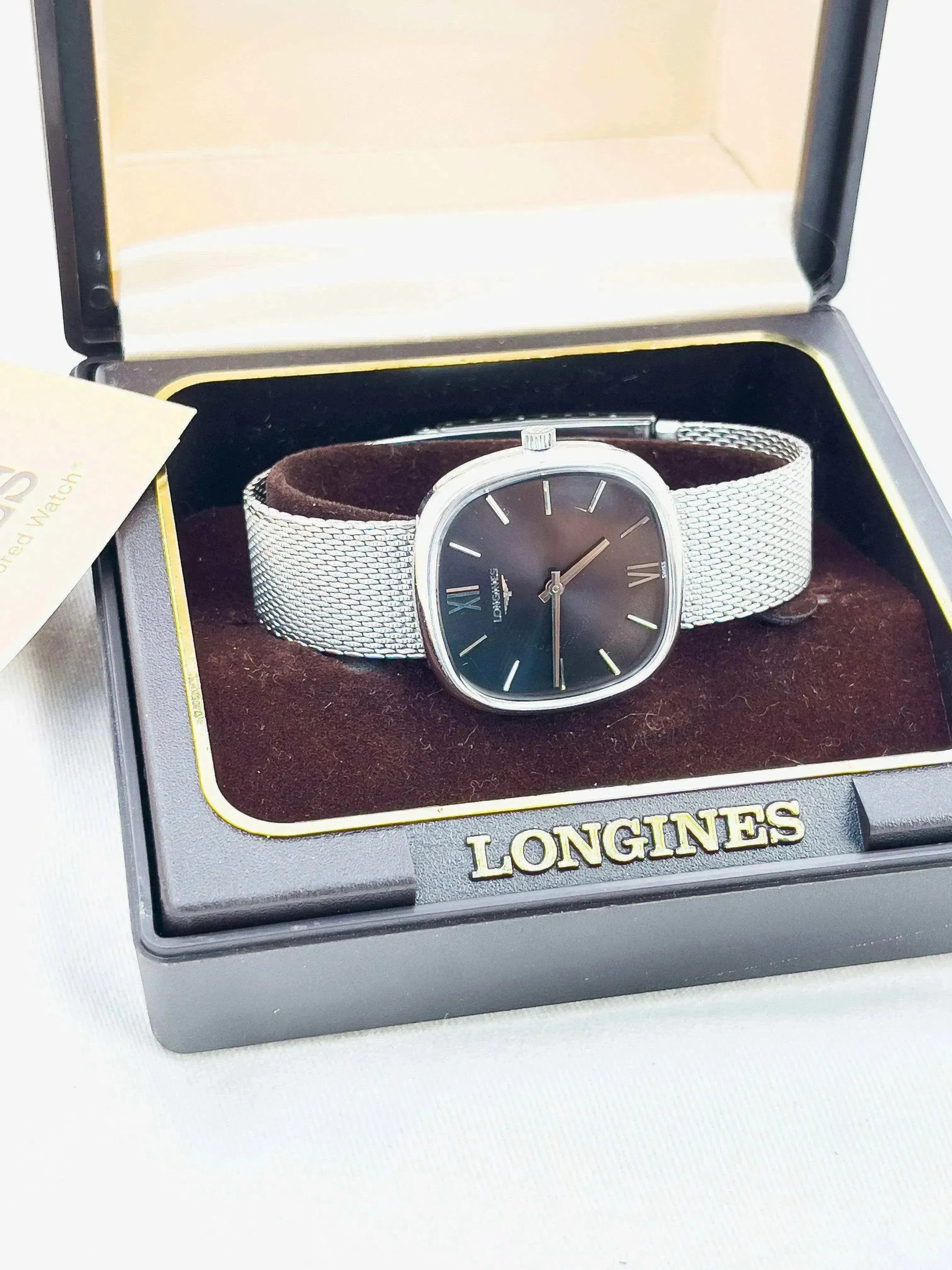 Longines - Cadran Ghost Coussin - Boite & Papier - 1980 - Atelier Victor