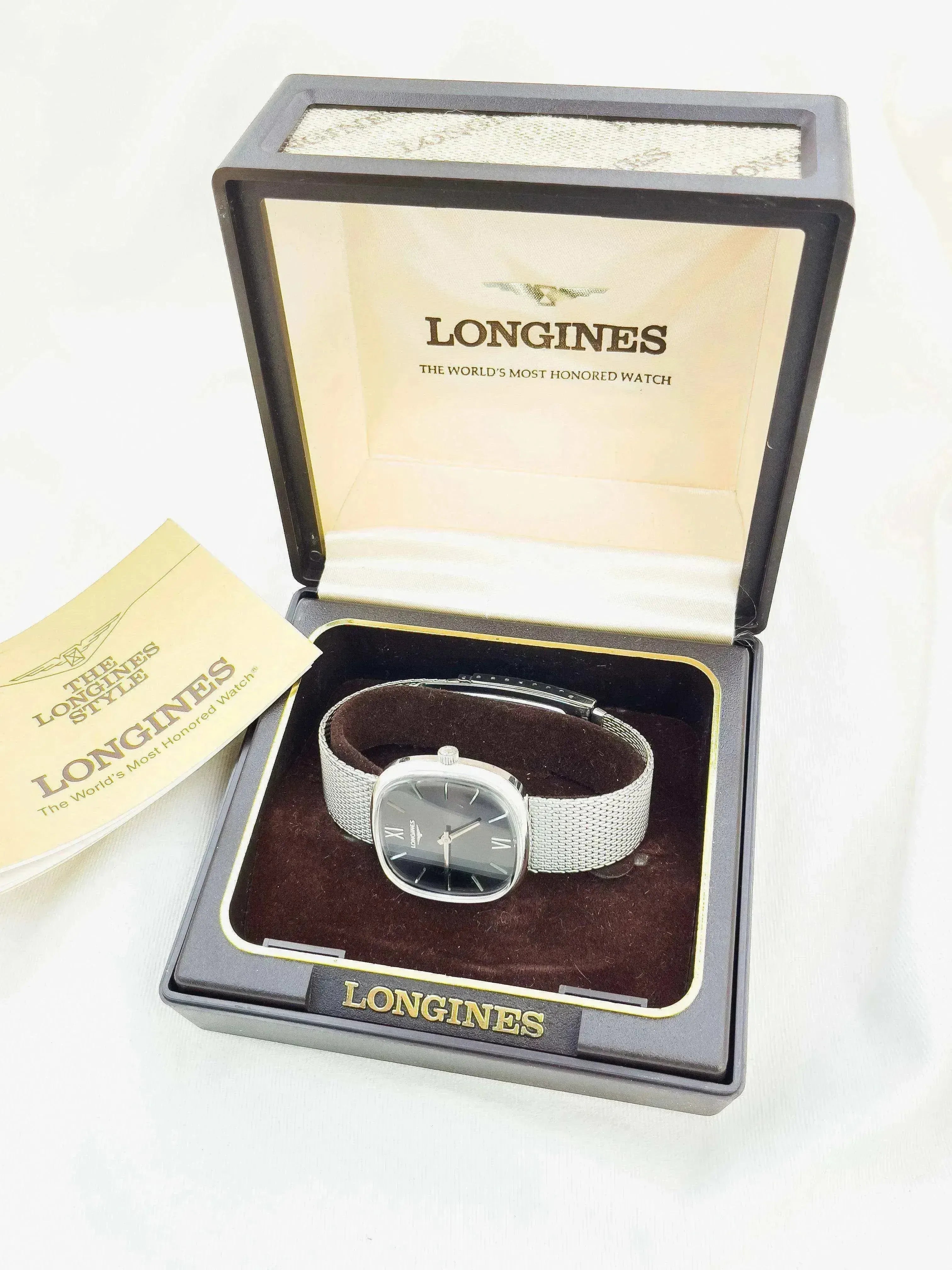 Longines - Cadran Ghost Coussin - Boite & Papier - 1980 - Atelier Victor