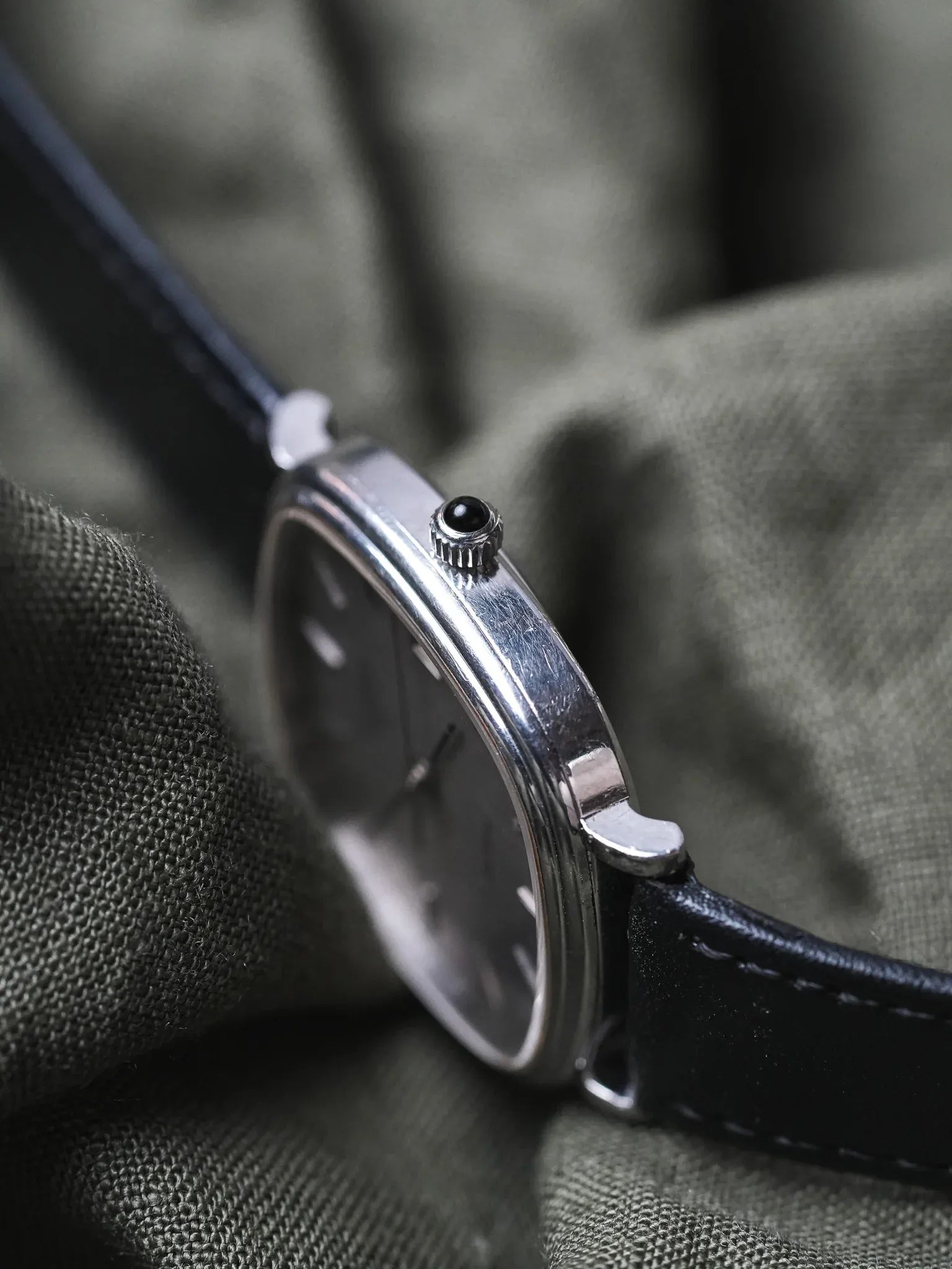 Longines - Cadran TV Acier Patiné date - 1980s - Atelier Victor