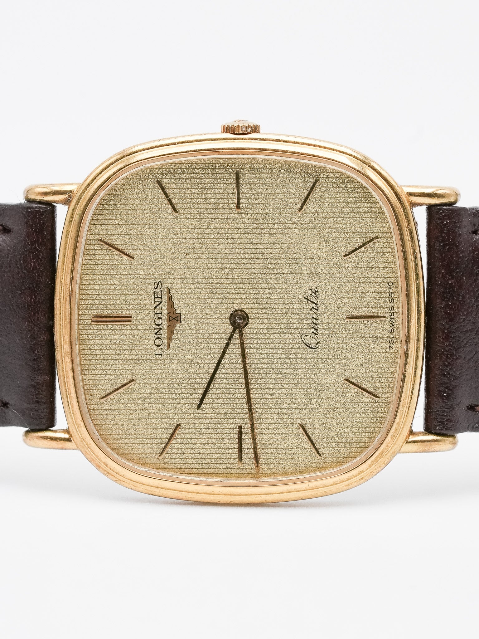 Longines - Cadran TV Plaqué Or Tapisserie - 1980s - Atelier Victor - Vintage Shop