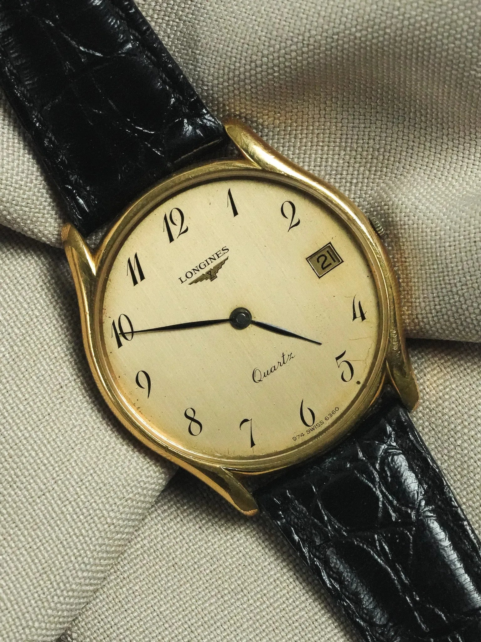 Longines - Chiffres "Breguet" Extra plate quartz - 1980s - Atelier Victor - Vintage Shop