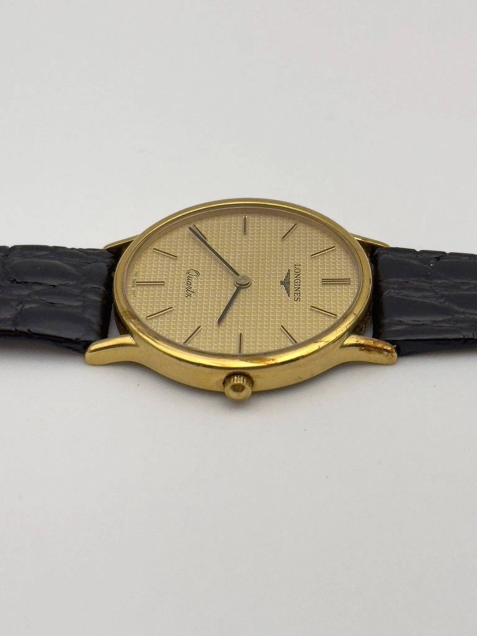 Longines - Clous de Paris Circle Gold - 1980s - Atelier Victor Paris - Vintage Watch Shop Dubai