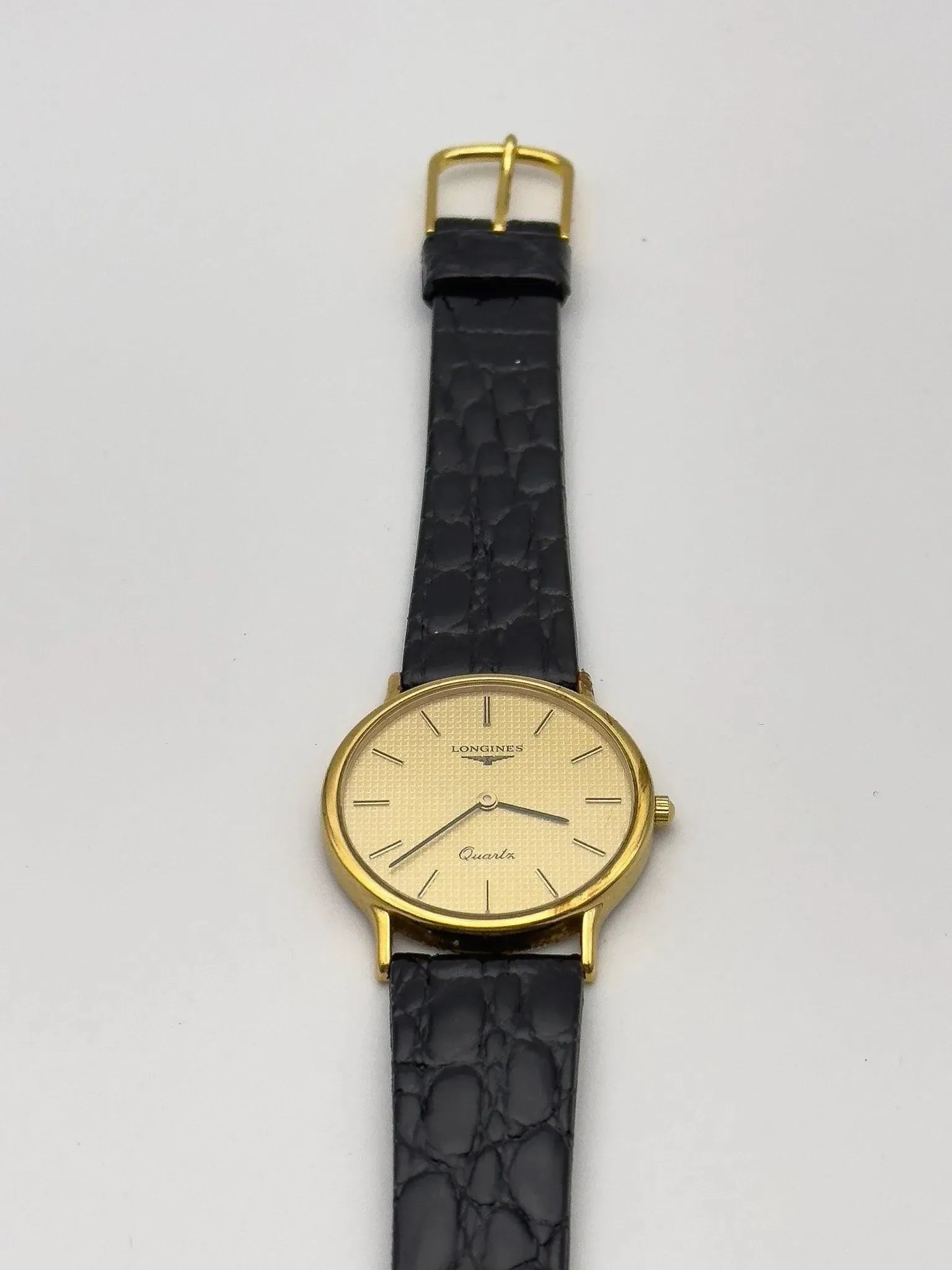 Longines - Clous de Paris Circle Gold - 1980s - Atelier Victor - Vintage Shop