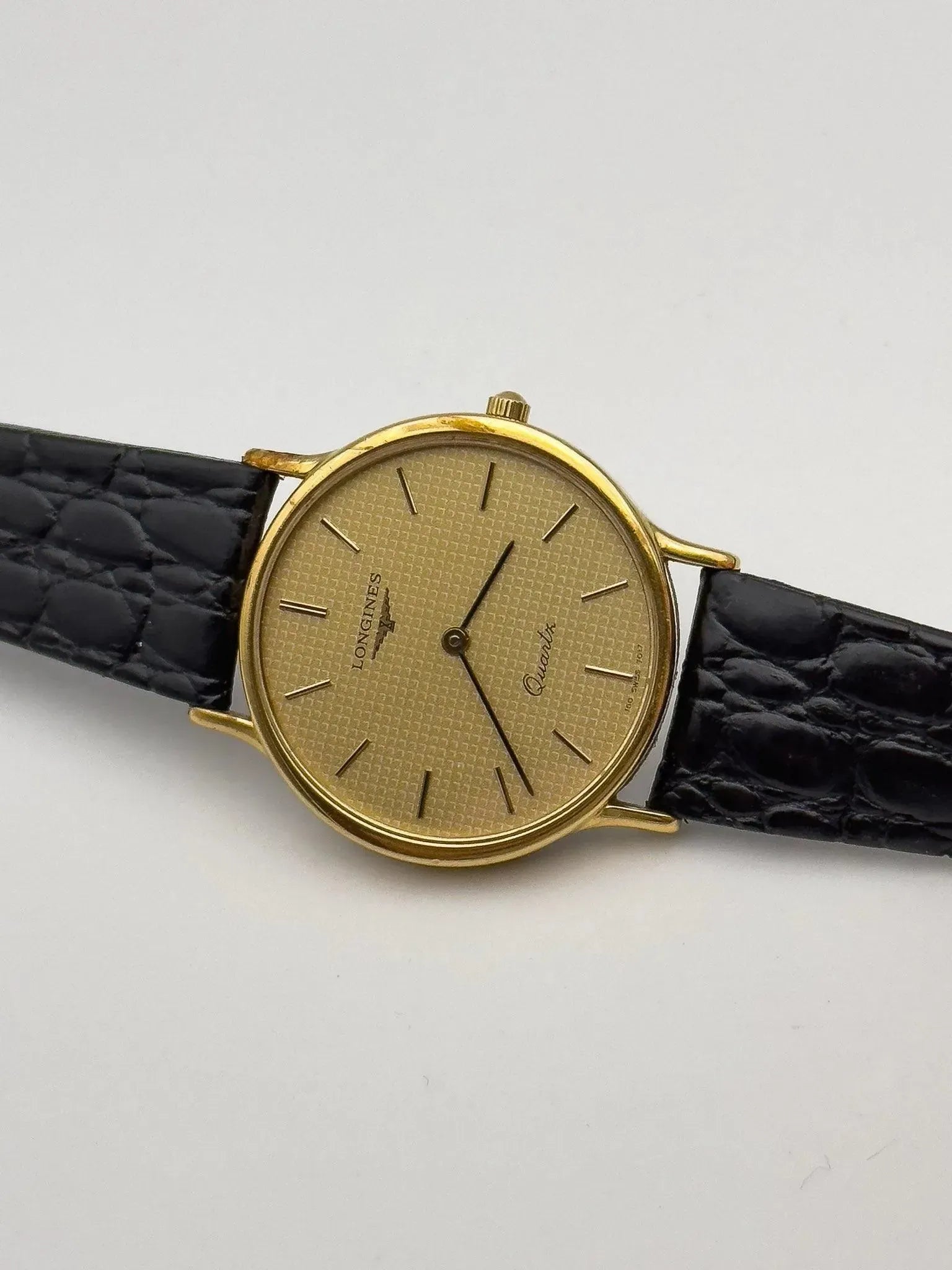 Longines - Clous de Paris Circle Gold - 1980s - Atelier Victor - Vintage Shop