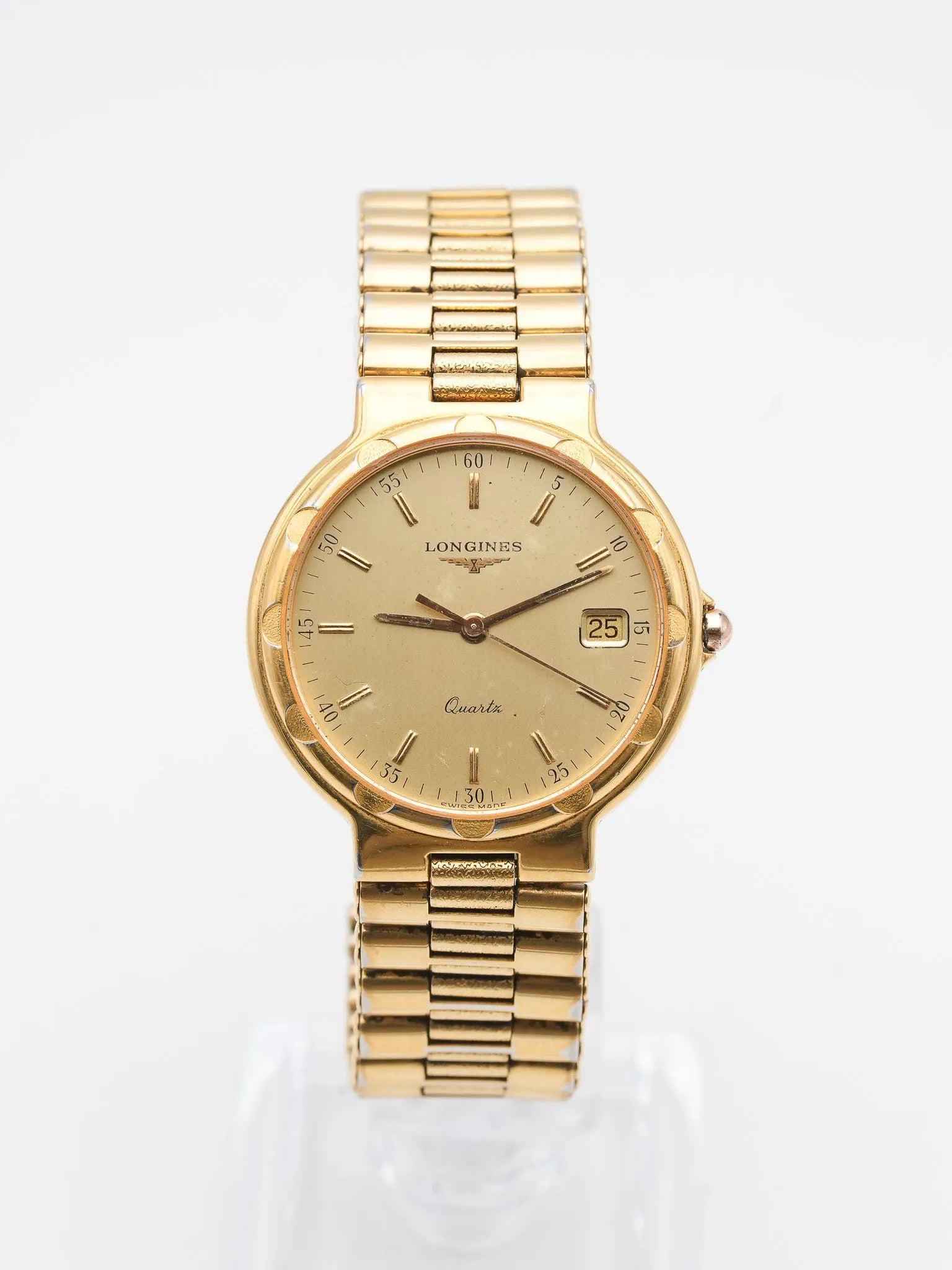 Longines - Conquest date Plaqué or - 1990s - Atelier Victor - Vintage Shop