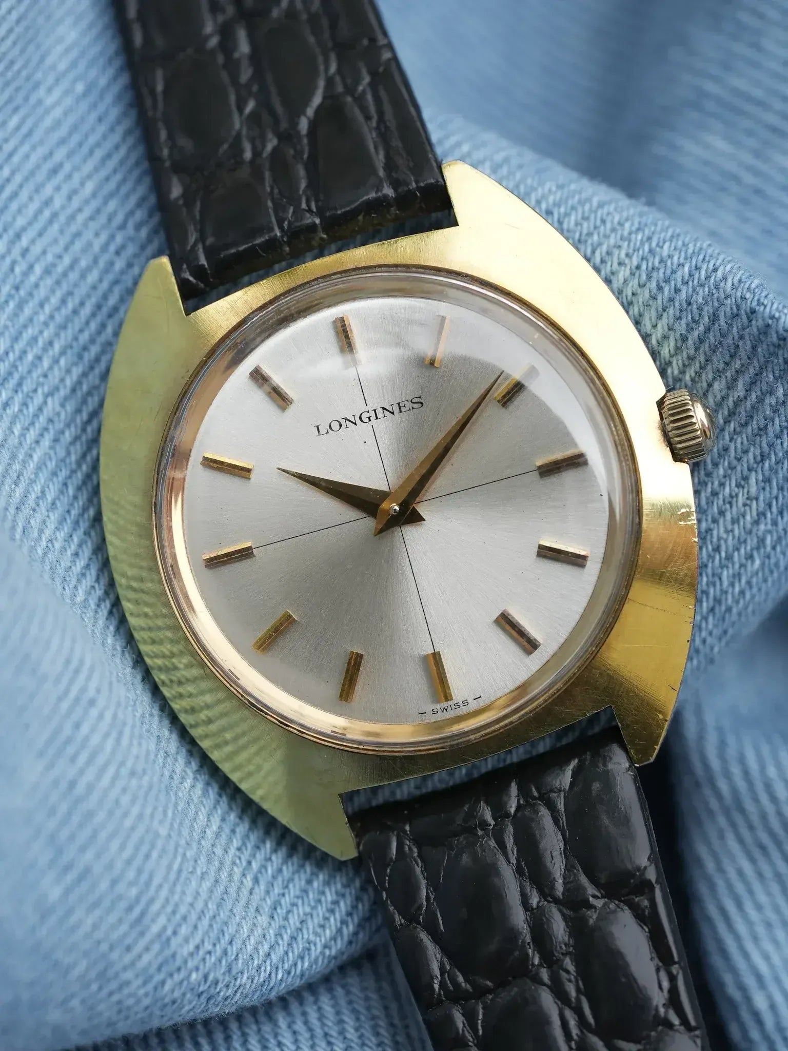 Longines - Disco Dauphine plaqué or - 1970s - Atelier Victor