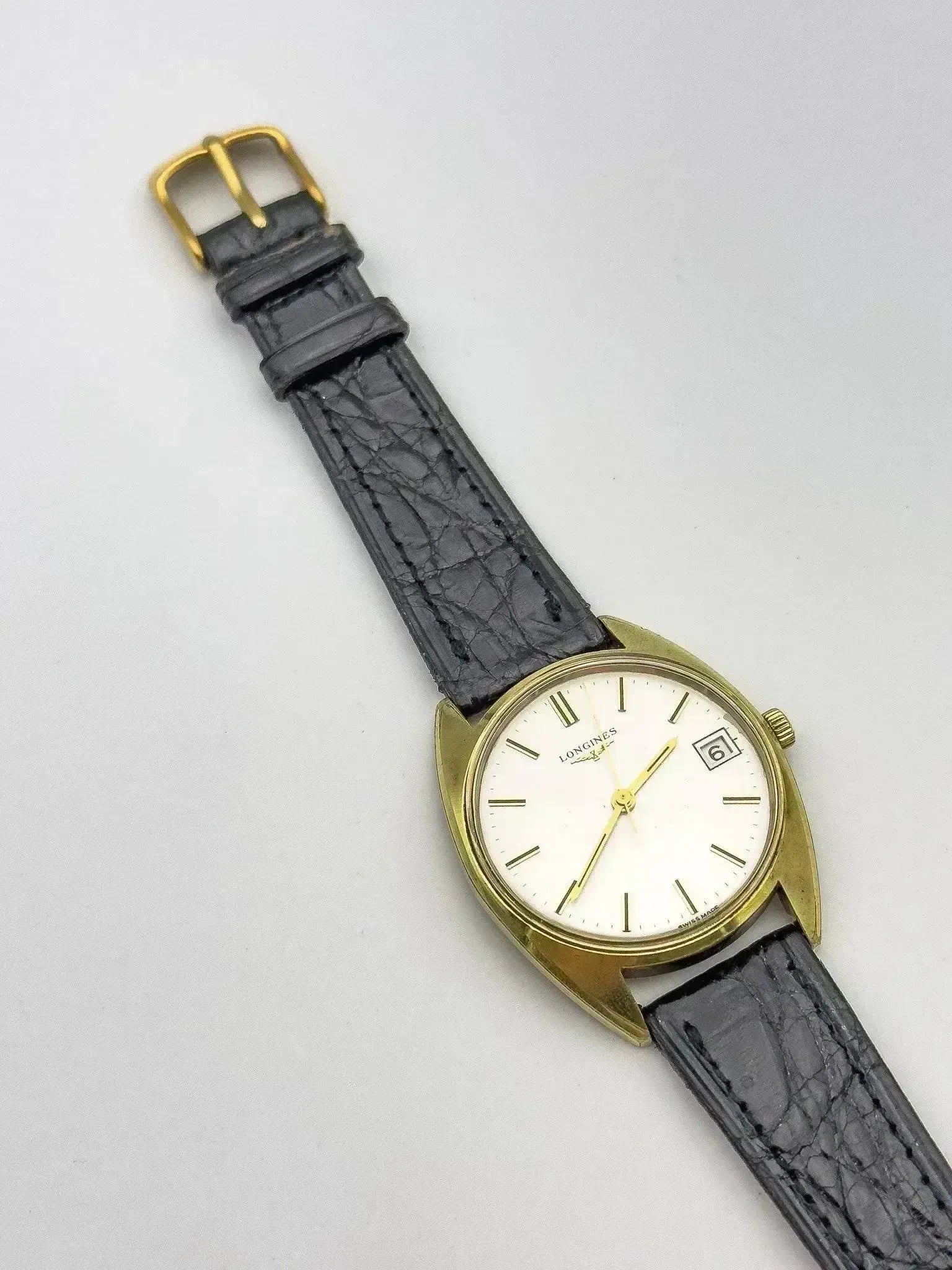 Longines - Dress Gold Watch Date - 1970s - Atelier Victor
