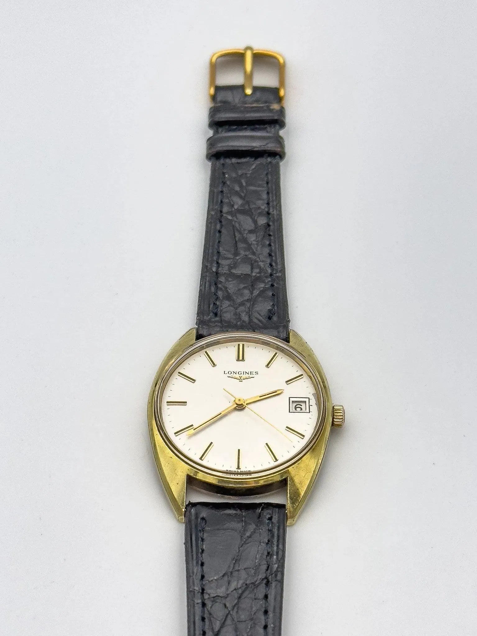 Longines - Dress Gold Watch Date - 1970s - Atelier Victor Paris - Vintage Watch Shop Dubai