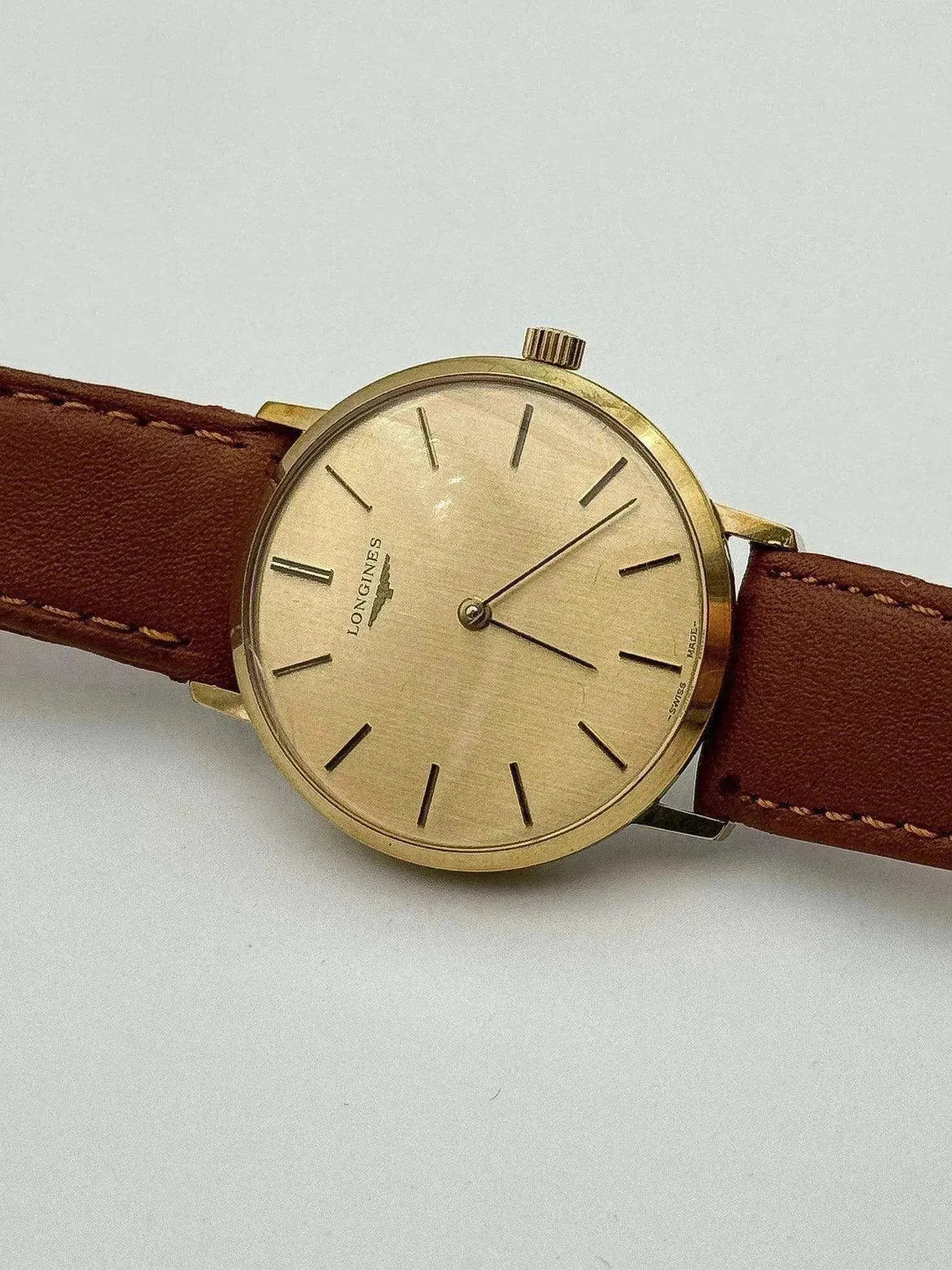 Longines - Dress Watch Linen Dial - BOX - 1976 - Atelier Victor Paris - Vintage Watch Shop Dubai