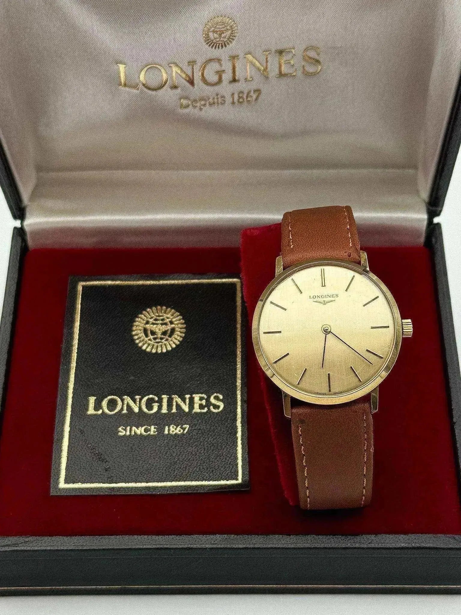 Longines - Dress Watch Linen Dial - BOX - 1976 - Atelier Victor Paris - Vintage Watch Shop Dubai
