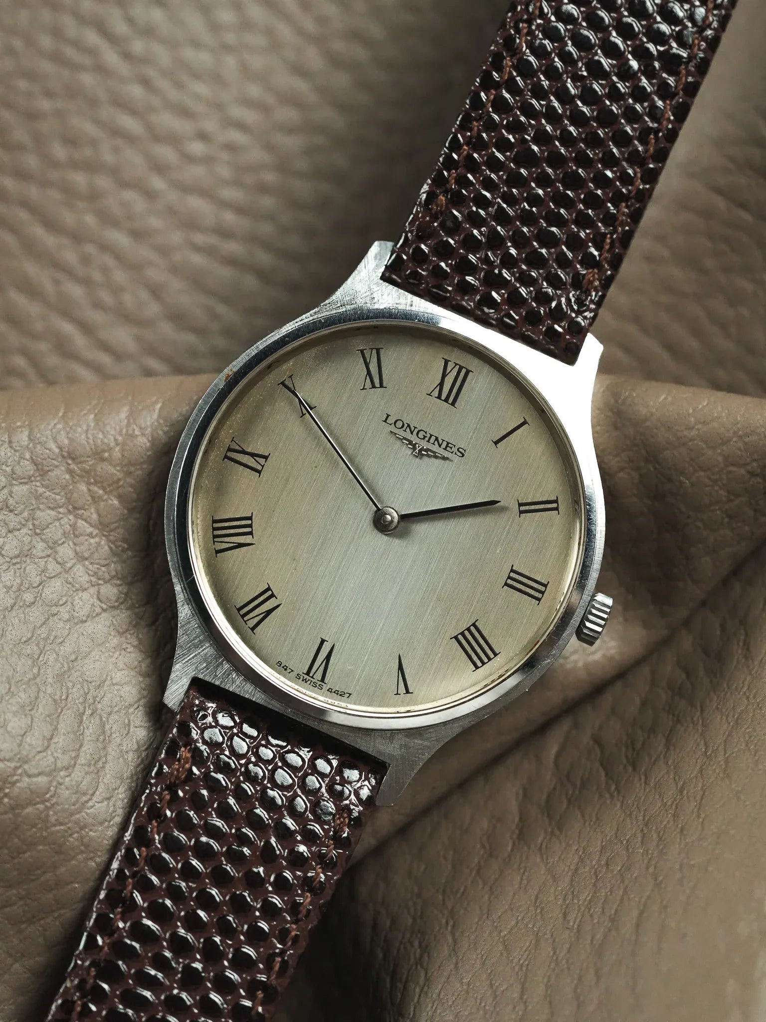 Longines - Flagship Acier Index Romain Patine - 1970s - Atelier Victor