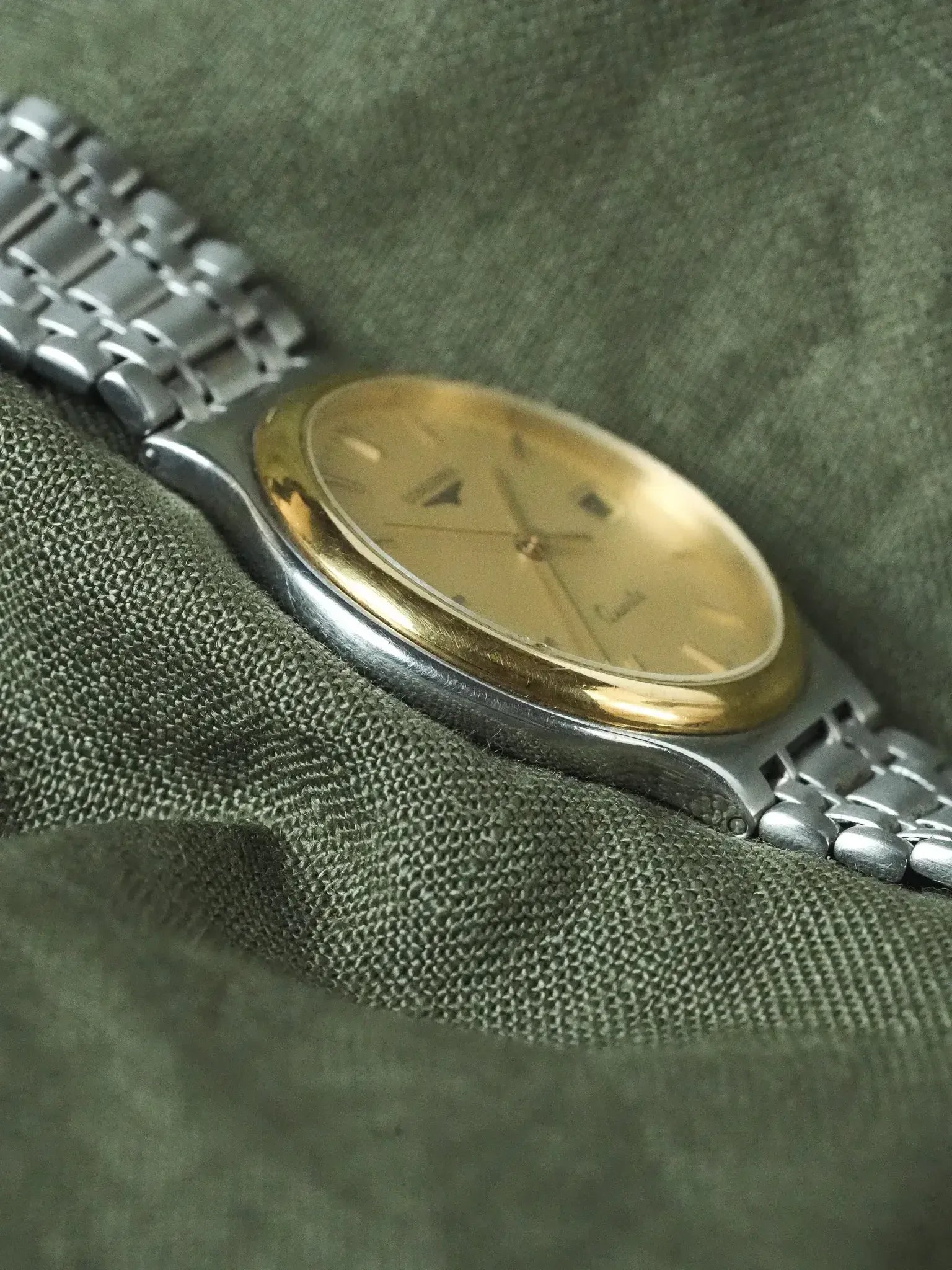 Longines - Flagship Maille Acier Cadran Lunette Or - 1980s - Atelier Victor