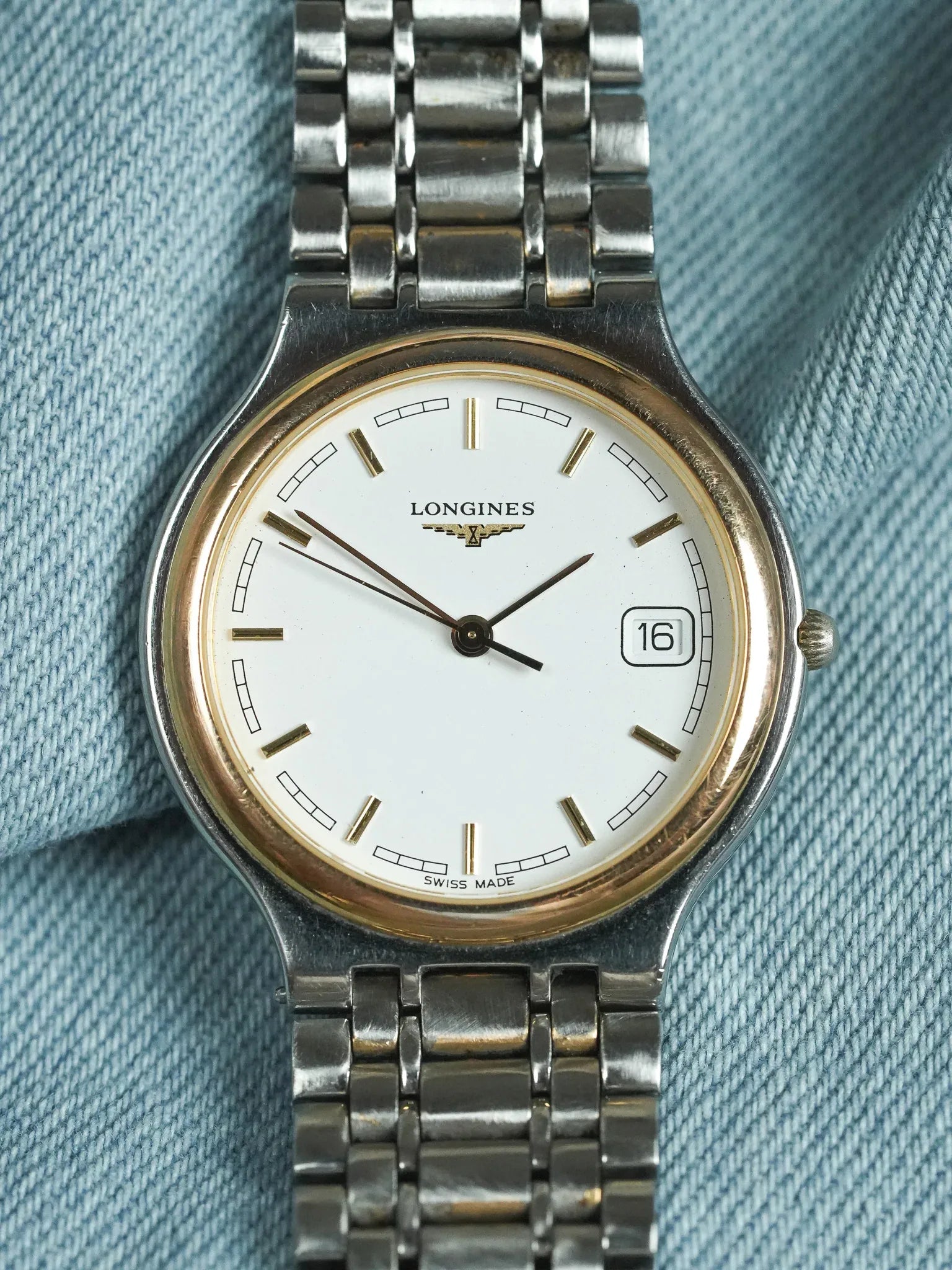 Longines - Flagship Ronde Or Maille Acier - 1980s - Atelier Victor