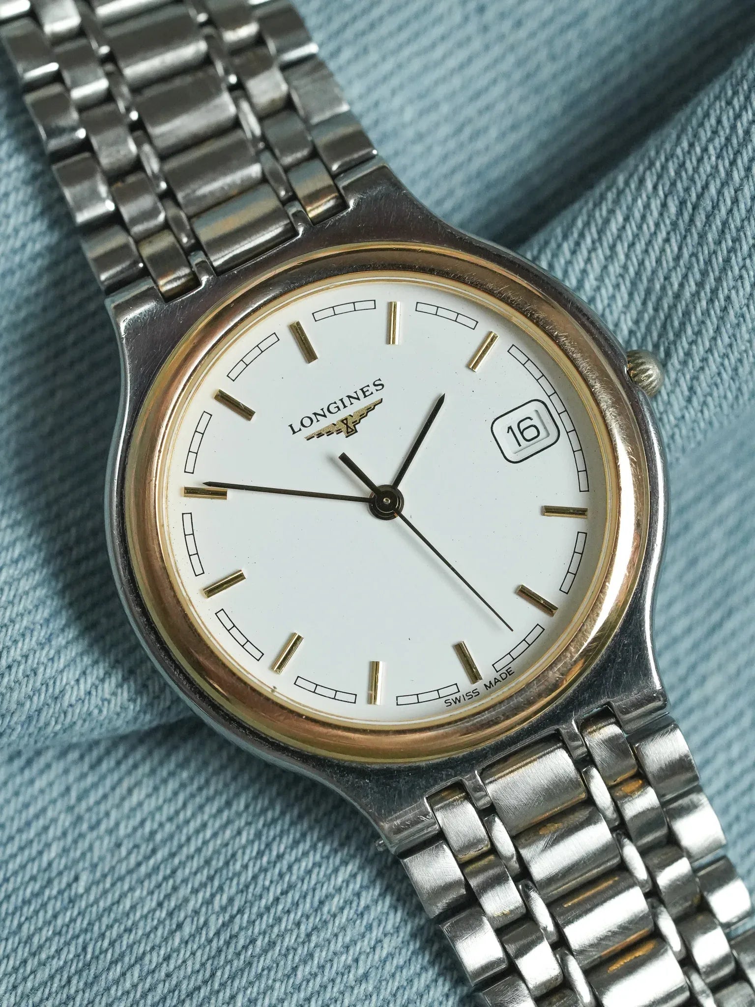 Longines - Flagship Ronde Or Maille Acier - 1980s - Atelier Victor