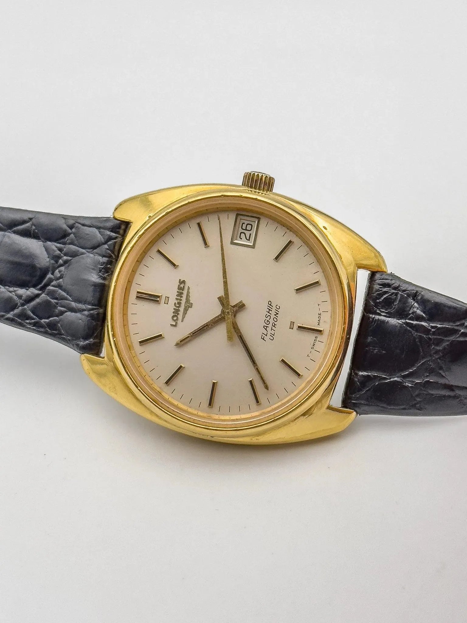 Longines - Flagship Ultronic Gold Plated - 1970s - Atelier Victor Paris - Vintage Watch Shop Dubai