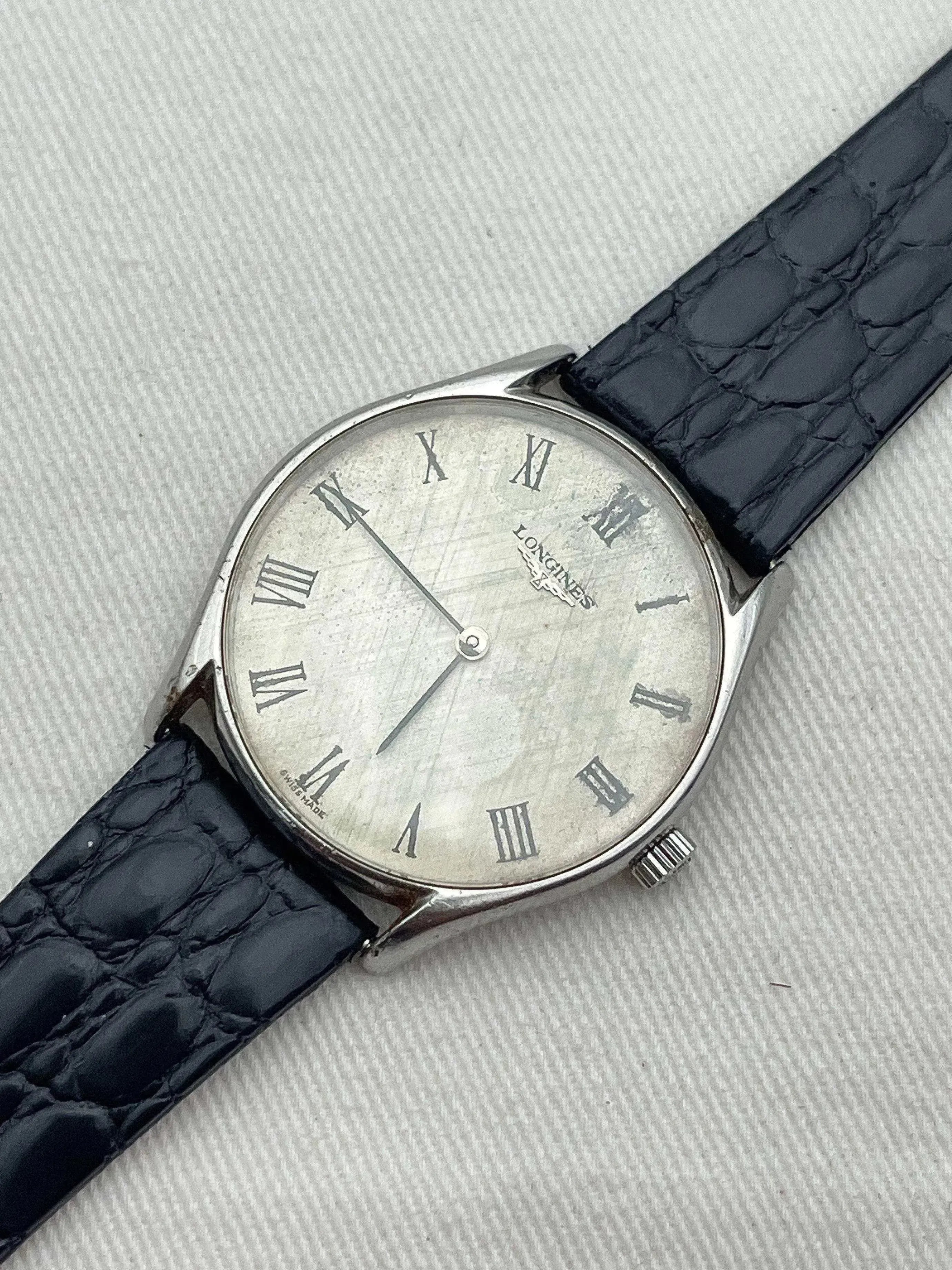 Longines - Index Romain Lin Acier - 1977 - Atelier Victor