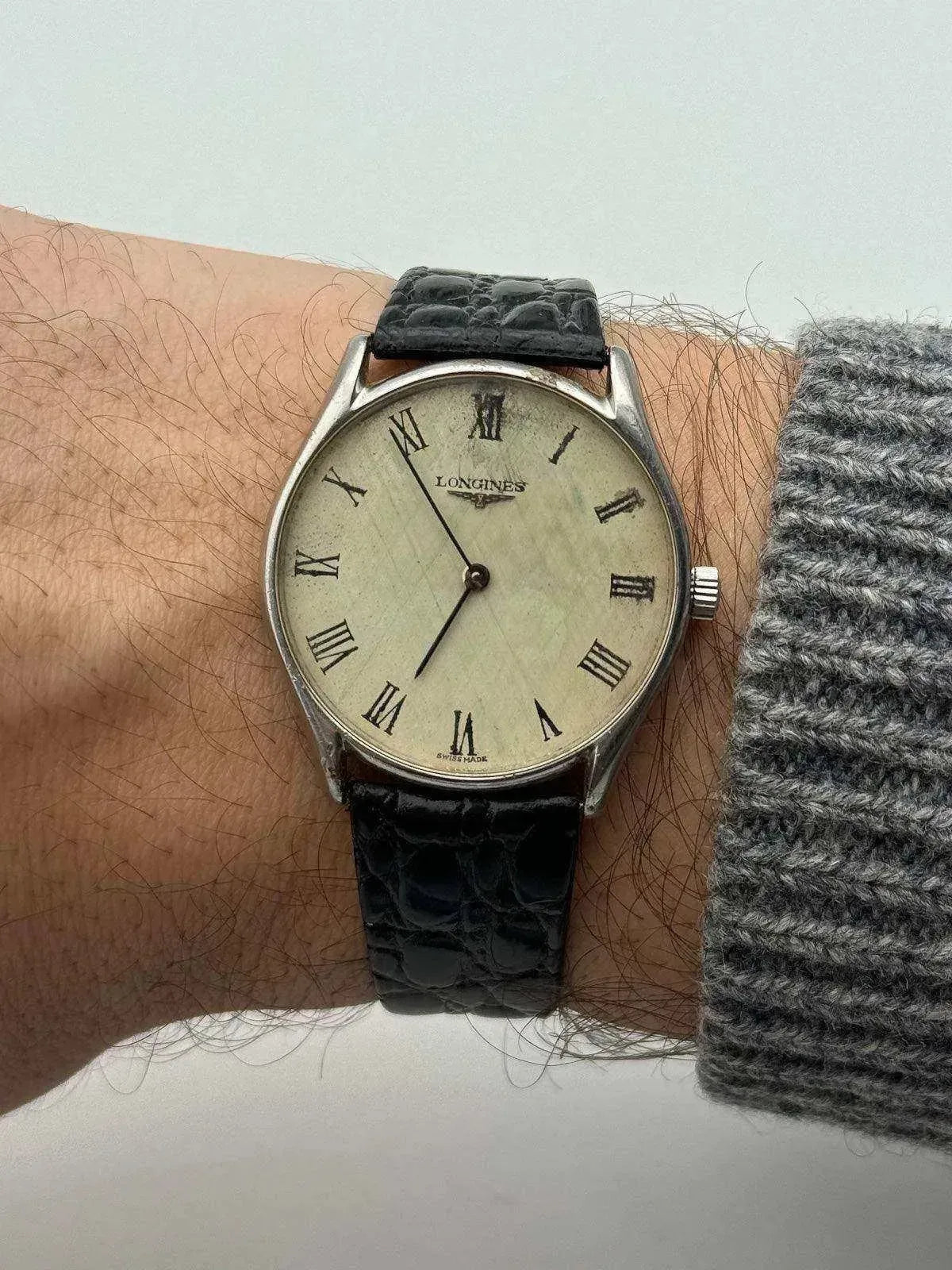 Longines - Index Romain Lin Acier - 1977 - Atelier Victor