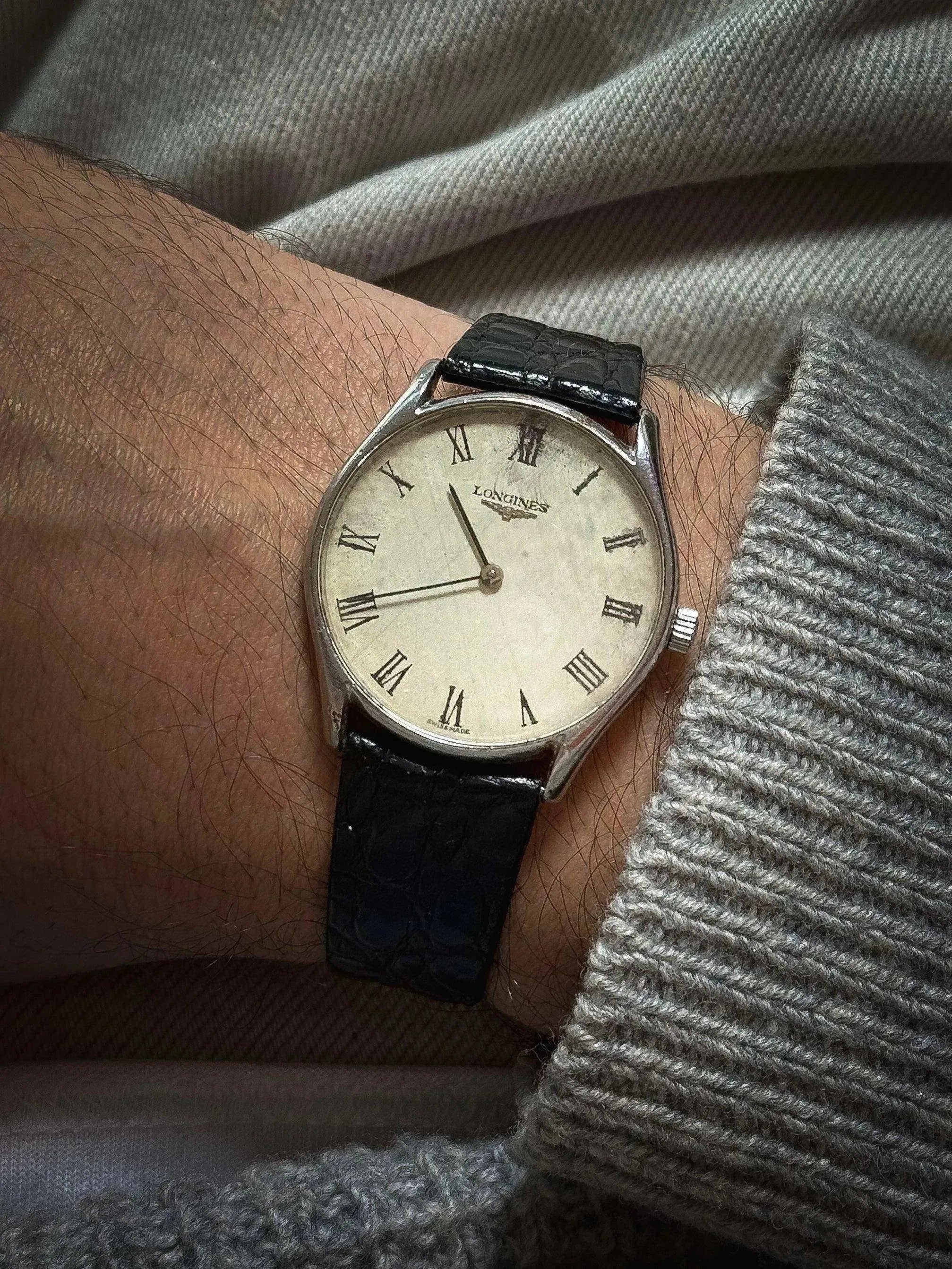 Longines - Index Romain Lin Acier - 1977 - Atelier Victor