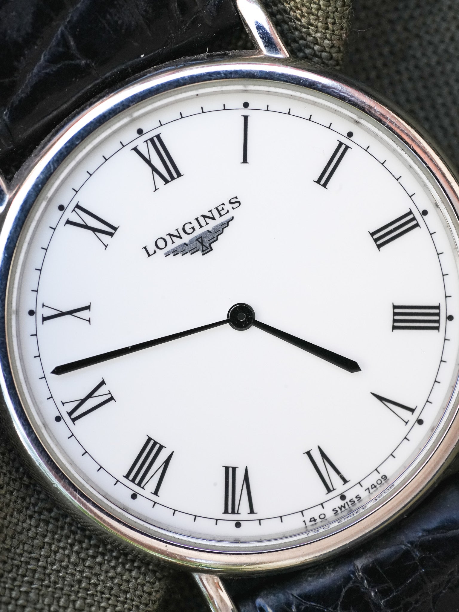 Longines - La Grande Classique Blanc Romain Acier - 1990s - Atelier Victor Paris - Vintage Watch Shop Dubai