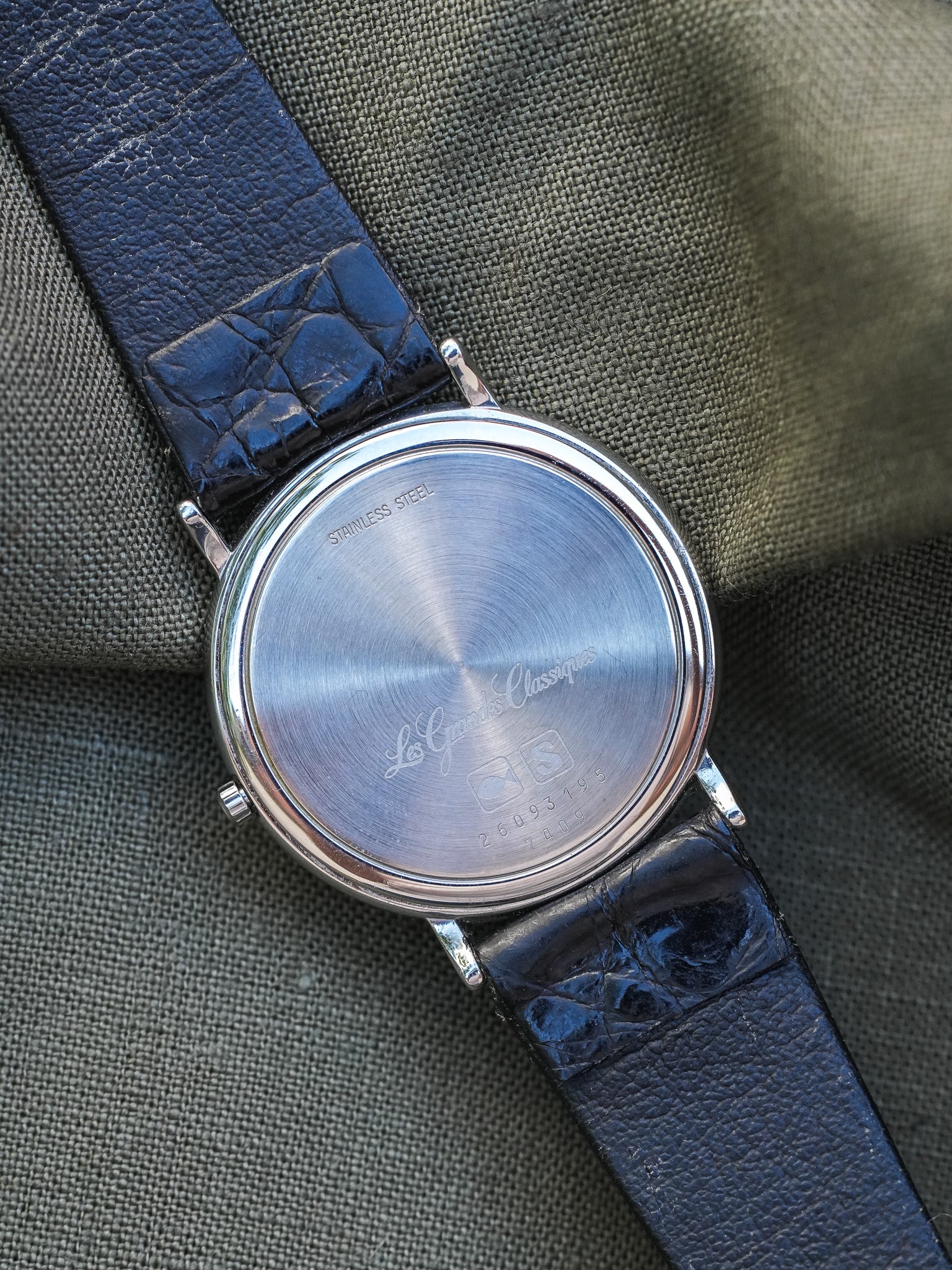 Longines - La Grande Classique Blanc Romain Acier - 1990s - Atelier Victor - Vintage Shop