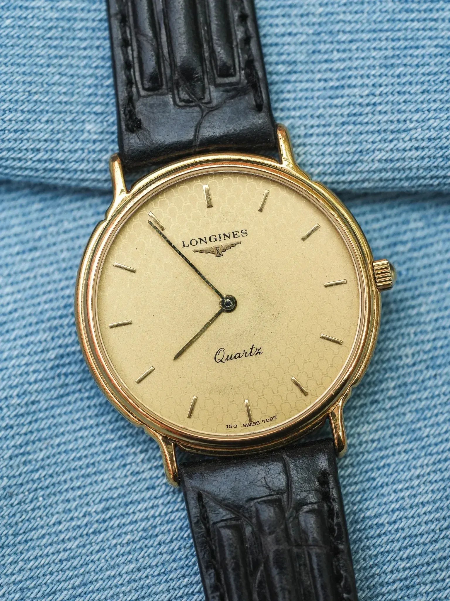 Longines - la grande classique écaille plaqué or - 1990s - Atelier Victor